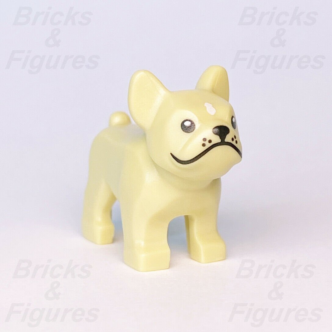 LEGO Minifigure Animal TAN Dog French Bulldog with Black Eyes