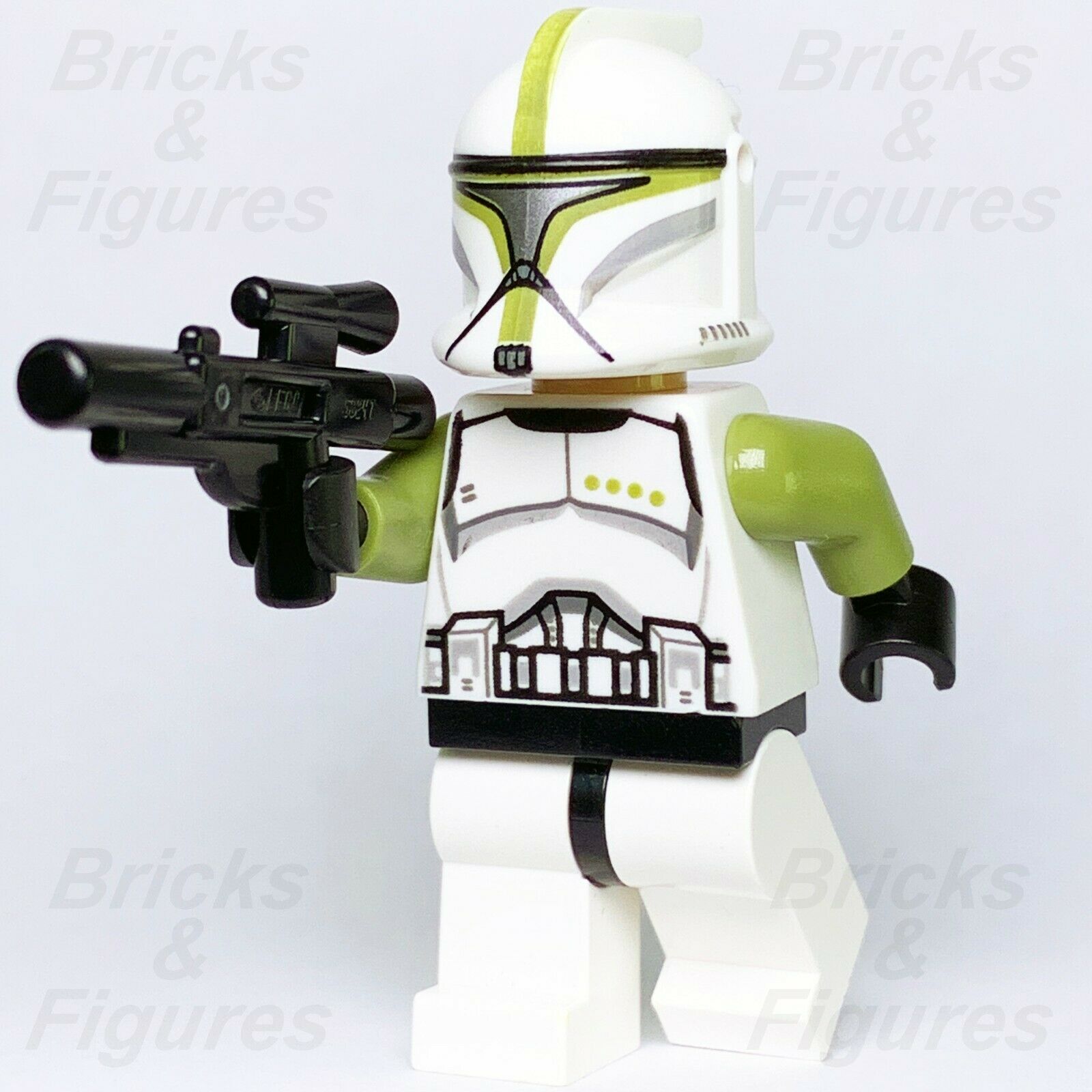 New Star Wars LEGO Green Phase 1 Clone Trooper Sergeant Minifig 75000 Genuine