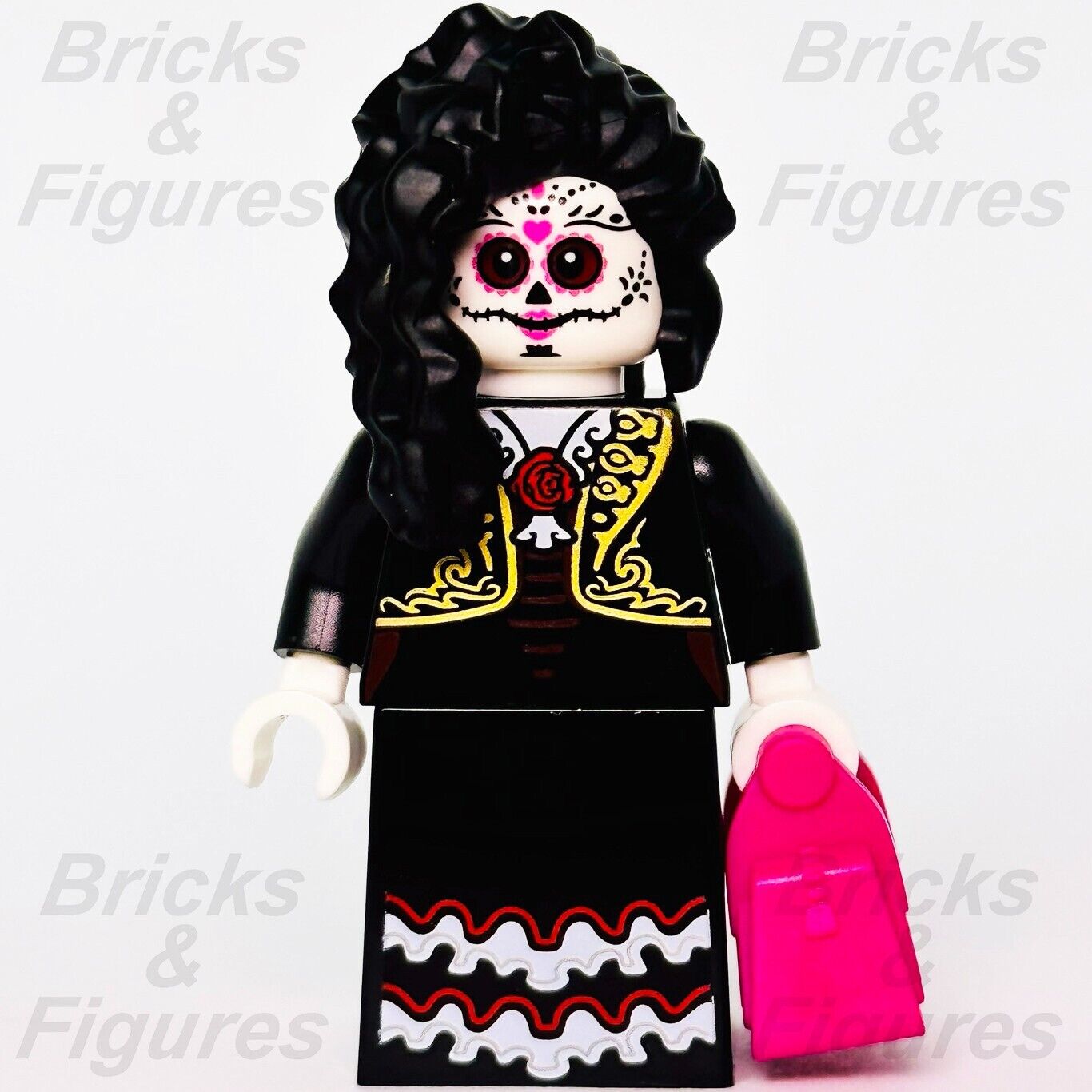 LEGO La Catrina Build-A-Minifigure w/ Pink Handbag BAM 2022 Halloween hol304 - Bricks & Figures