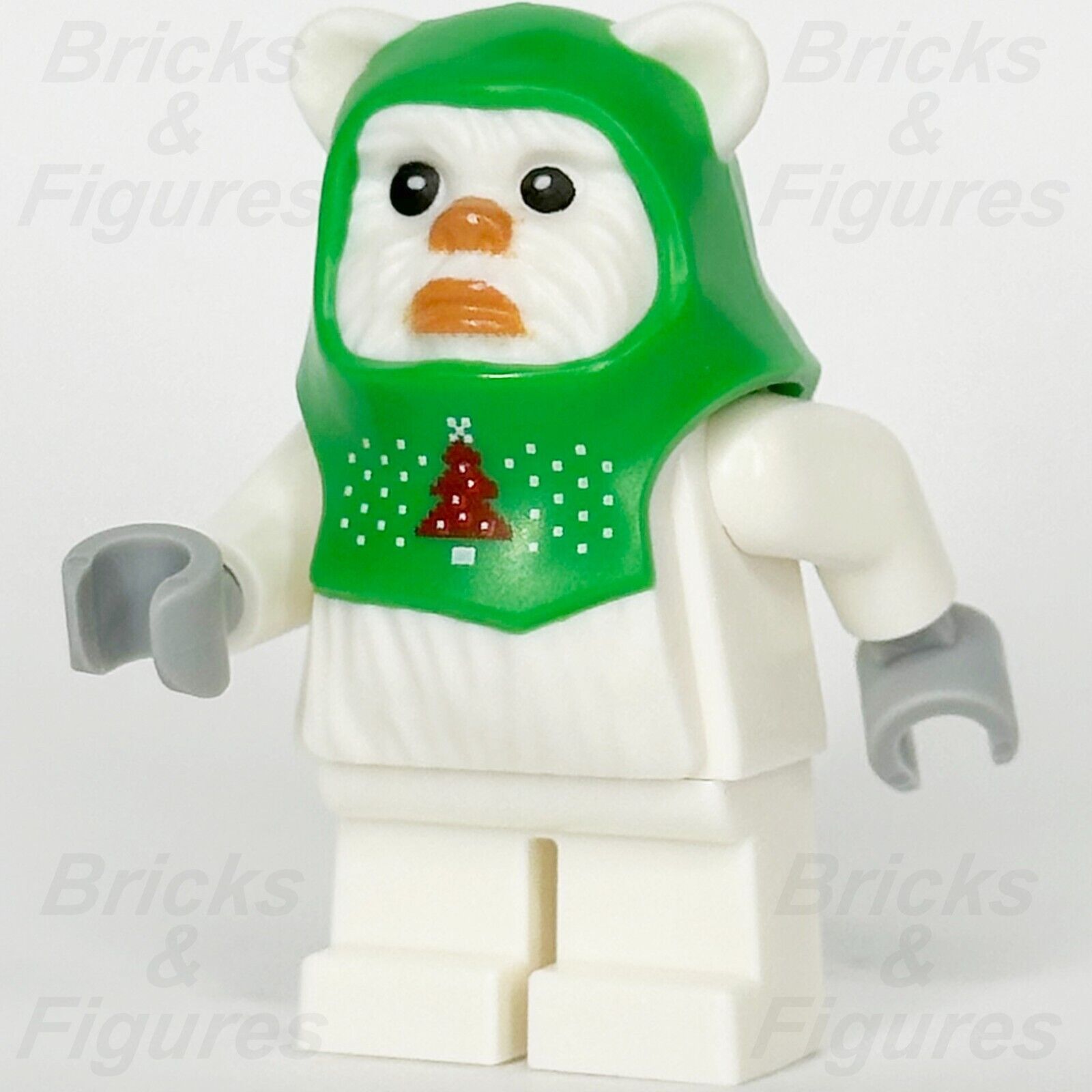 LEGO Star Wars Ewok Holiday Outfit Minifigure Christmas White Green 75366 sw1298