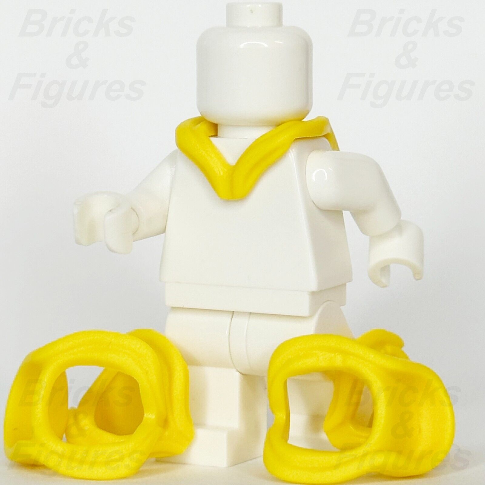 LEGO Yellow Hood Folded Down Minifigure Part Body Wear Neck 15428 76416 x 5 - Bricks & Figures