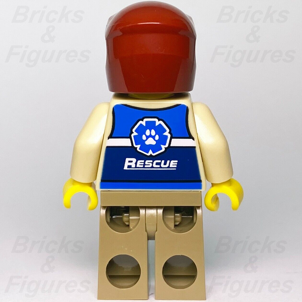 LEGO City Wildlife Rescue Explorer Minifigure Dark Red Helmet 60301 cty1301 - Bricks & Figures