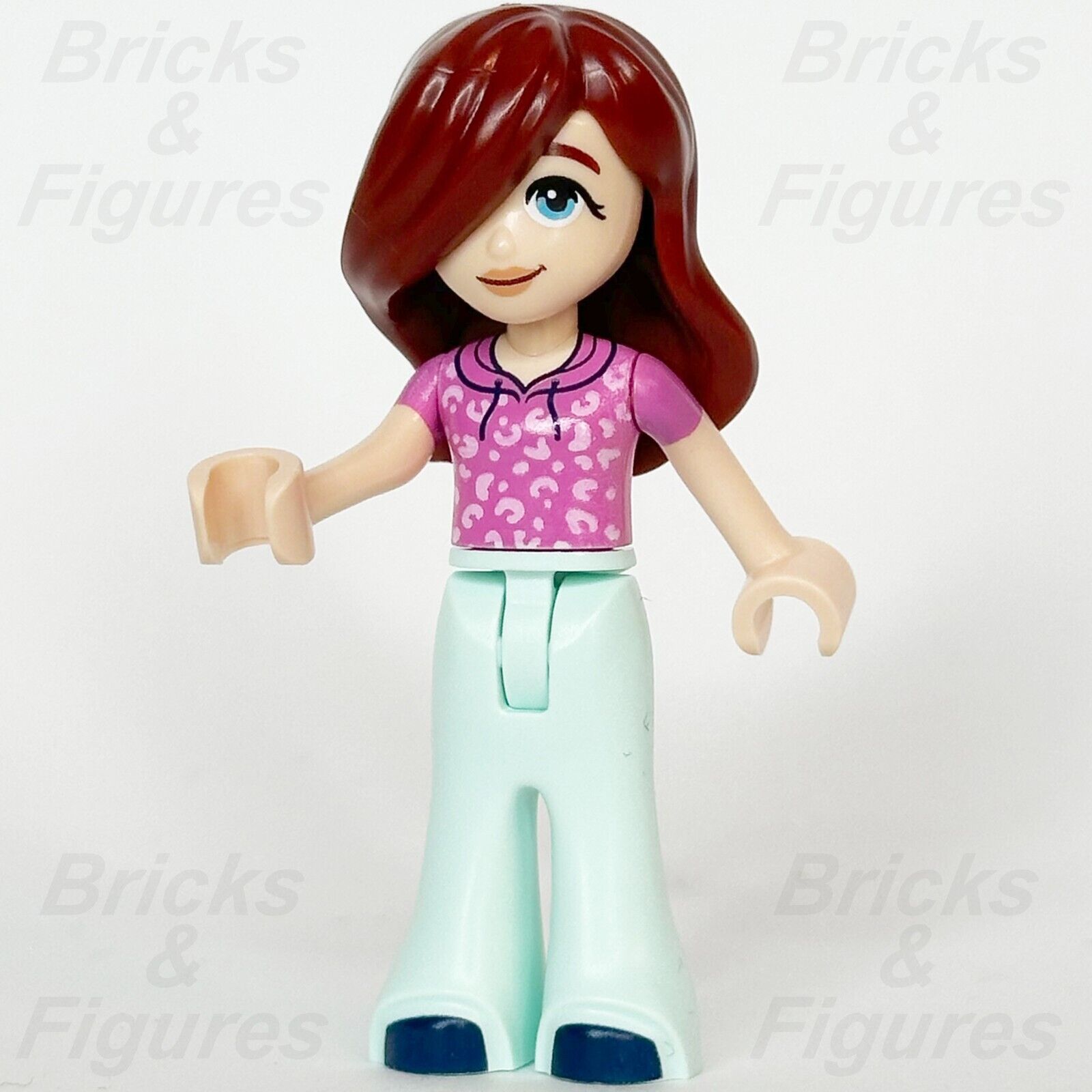 LEGO Friends Paisley Minifigure Pink Hoodie Blue Shoes Minifig 41735 frnd582 - Bricks & Figures
