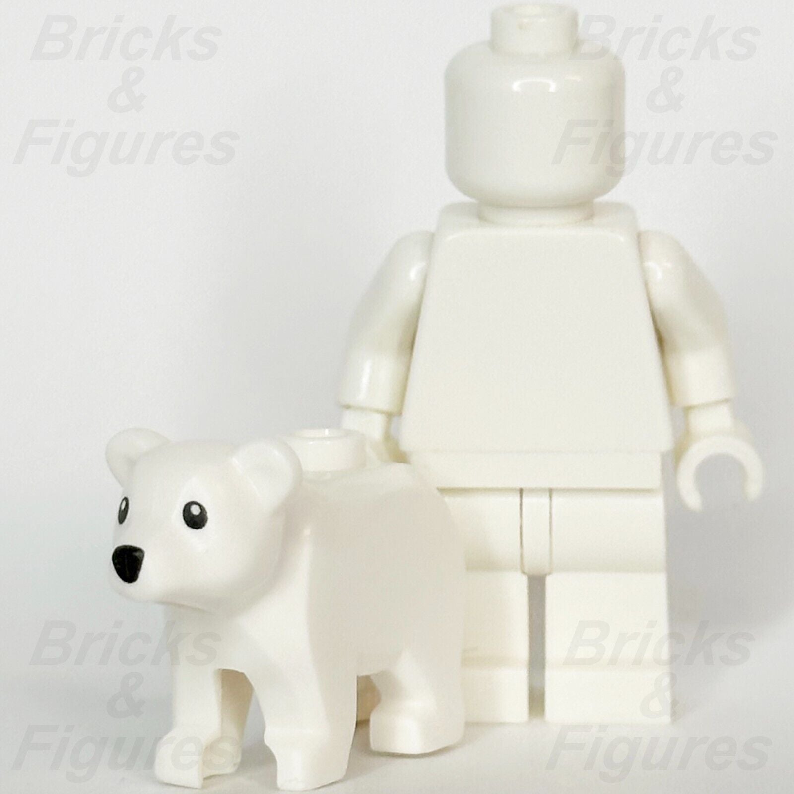 LEGO City Baby Polar Bear Animal Minifigure Part Arctic Cub 60378 3381pb01 - Bricks & Figures