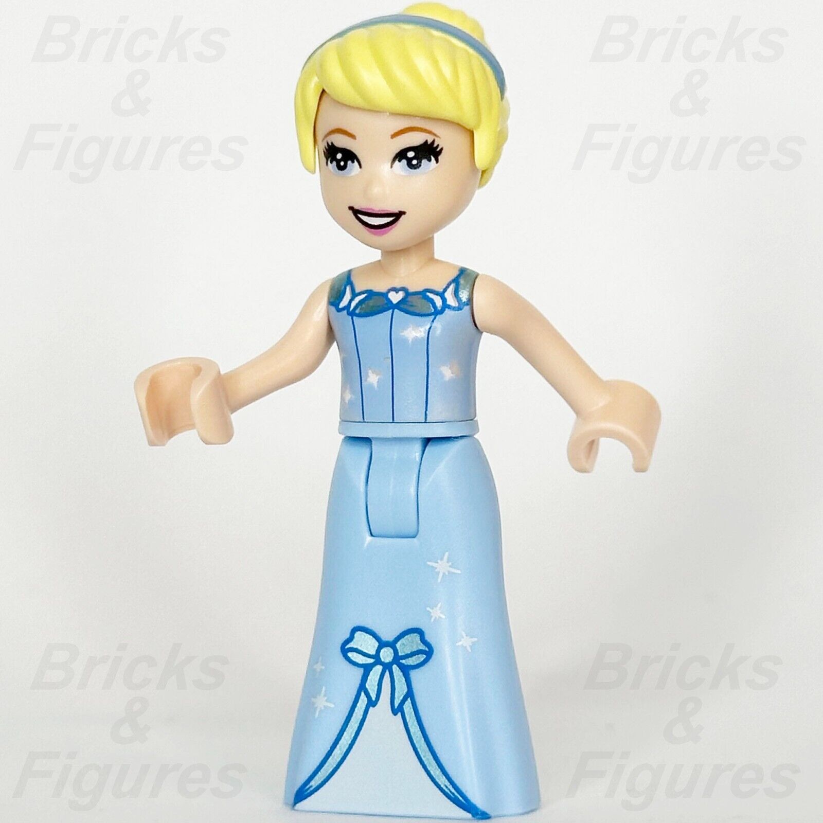 LEGO Disney Cinderella Minifigure Disney Princess Blue Dress Bow 43192 dp095b - Bricks & Figures