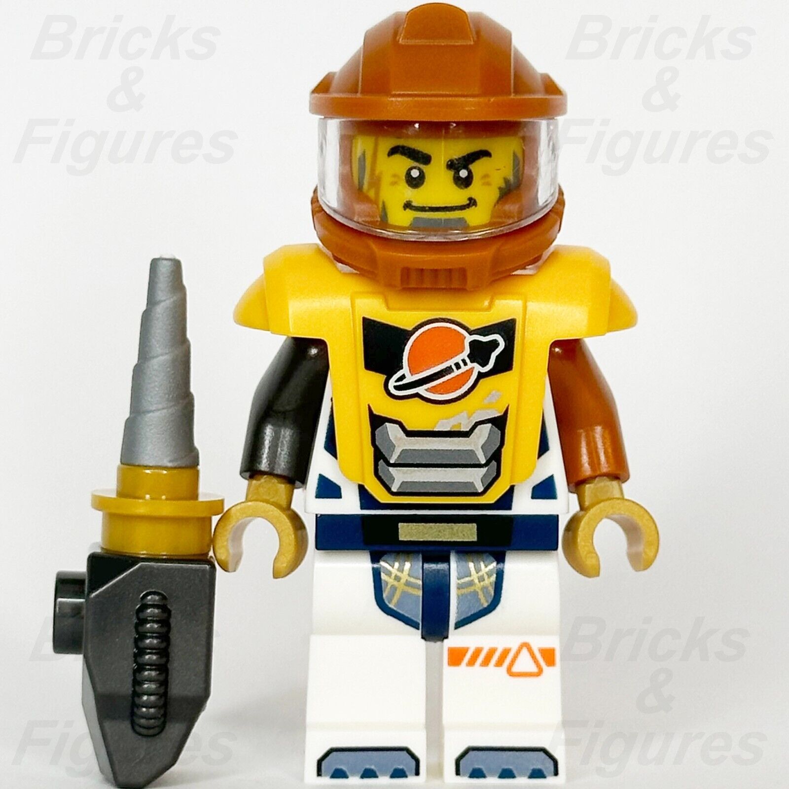 LEGO City Astronaut Minifigure Space Exploration Orange Helmet 60434 cty1709 - Bricks & Figures