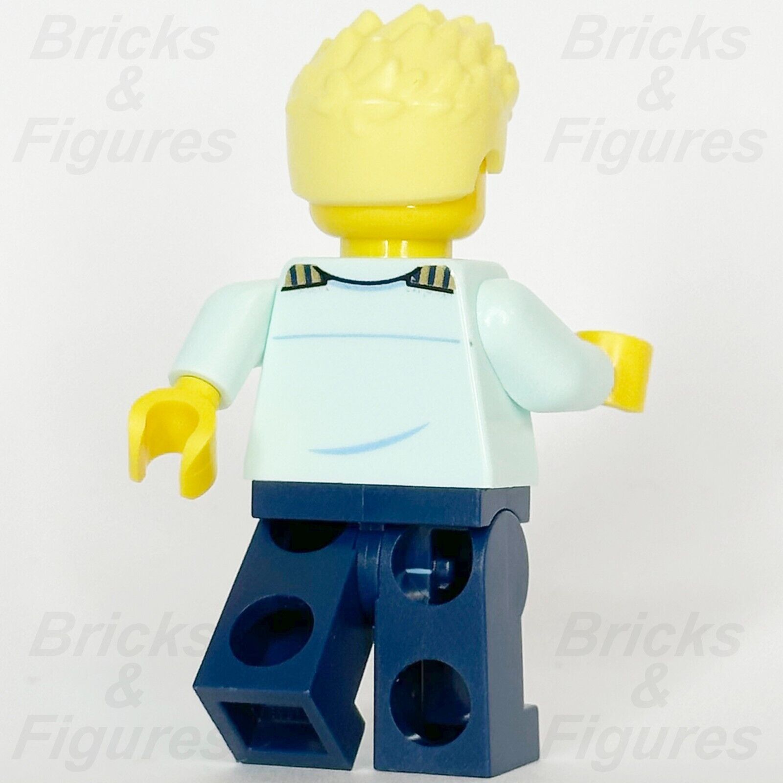 LEGO City Passenger Plane Pilot Minifigure Male Minifig Town 60367 cty1679 - Bricks & Figures