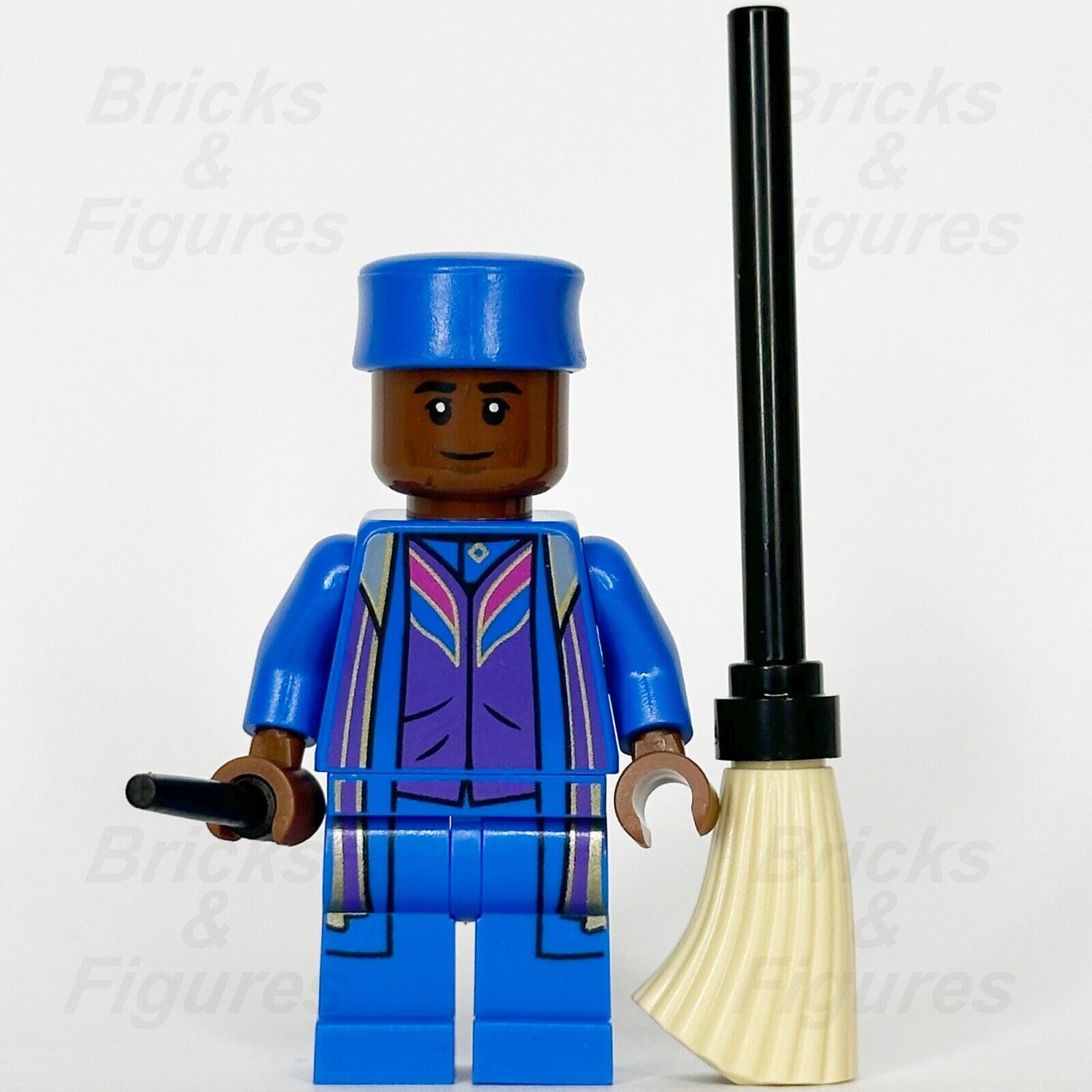 LEGO Harry Potter Kingsley Shacklebolt Minifigure Wizard Wand Broom 76408 hp335