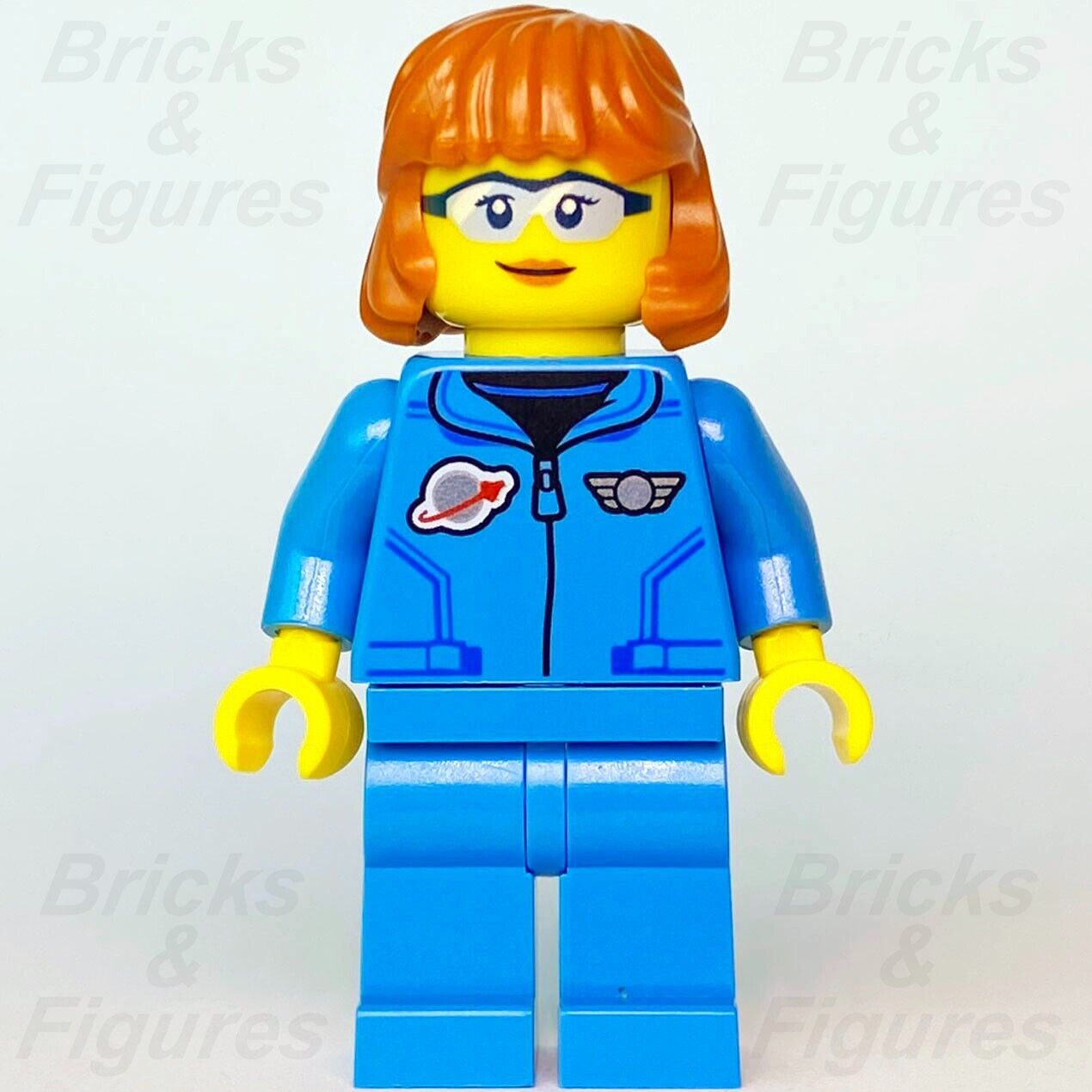 LEGO City Lunar Research Astronaut Female Space Port Minifigure 60350 cty1411 - Bricks & Figures