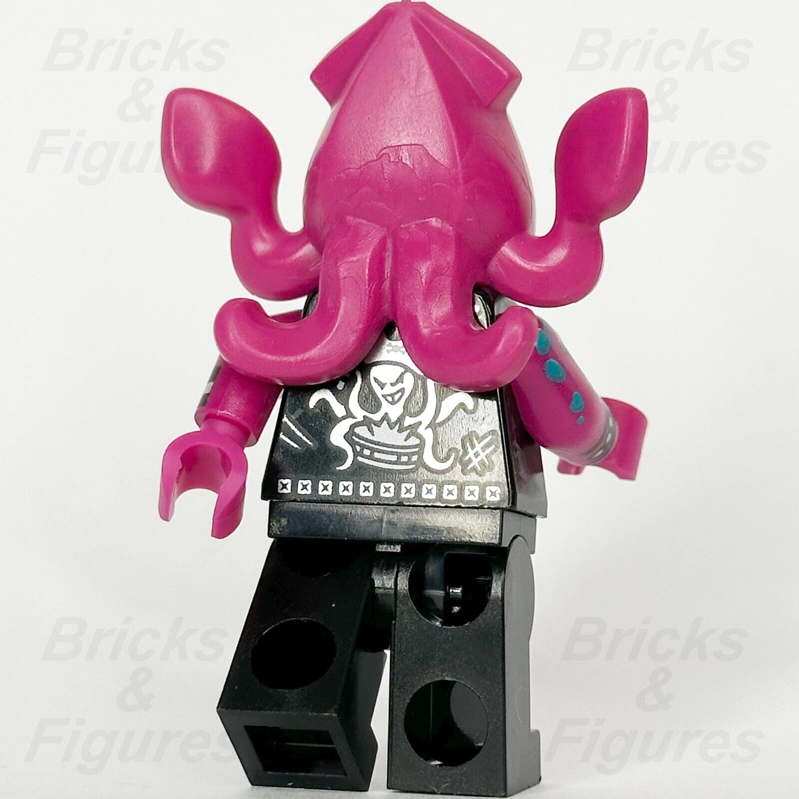 LEGO Vidiyo Squid Drummer Minifigure Stages Punk Pirate 43114 vid028 Minifig - Bricks & Figures