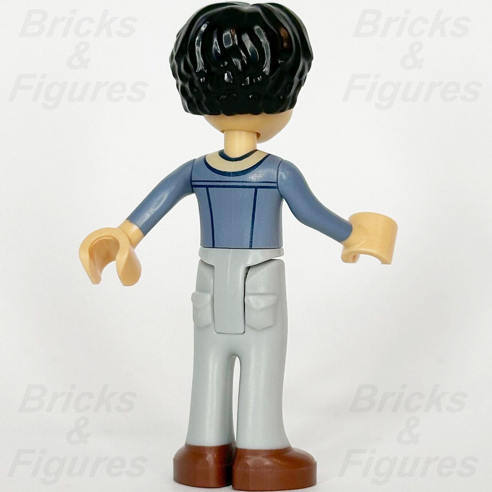 LEGO Friends Niko Minifigure Sand Blue Jacket Brown Shoes Minifig 41757 frnd625 - Bricks & Figures