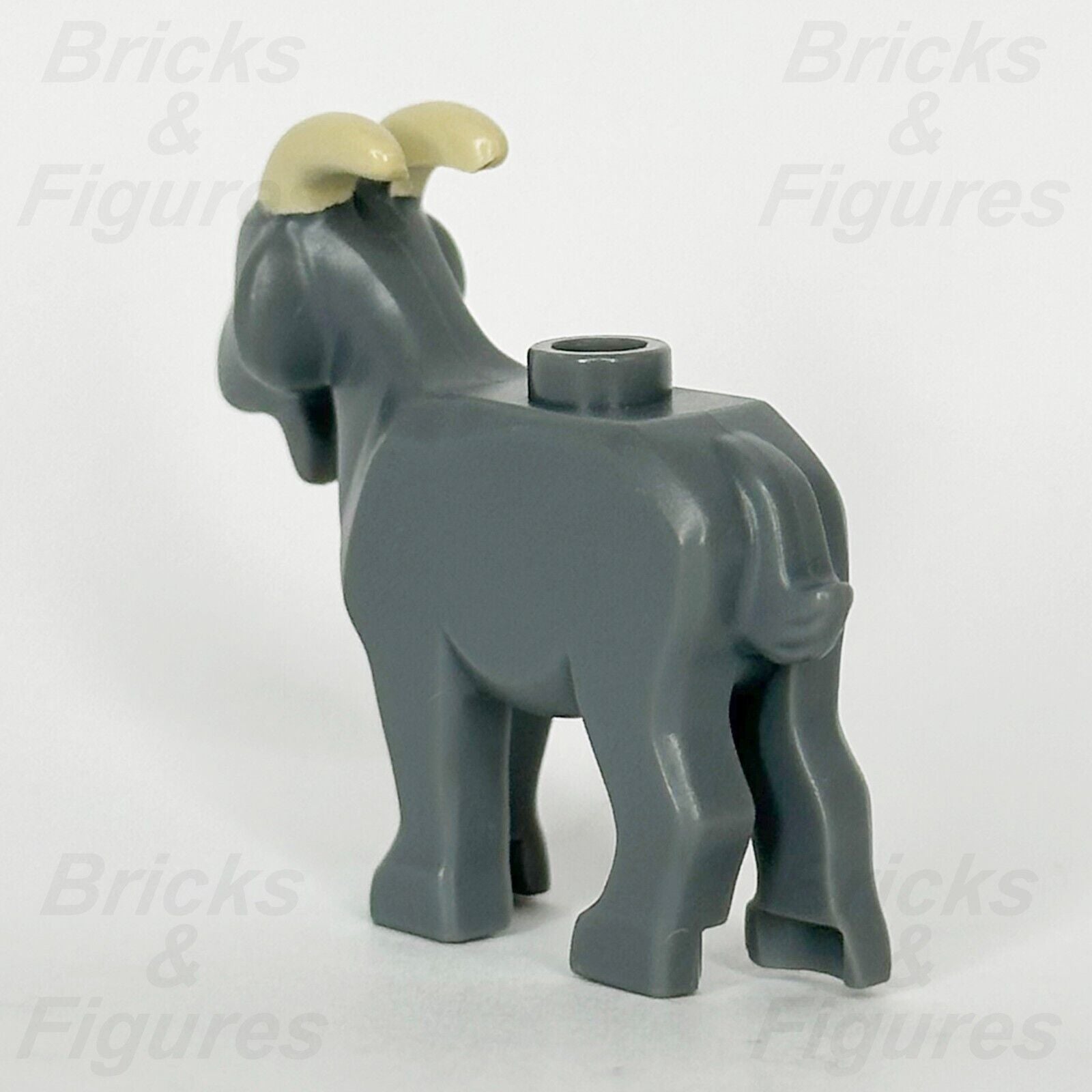 LEGO Castle Goat Animal Minifigure Dark Bluish Grey Tan Horns 10332 95341pb03