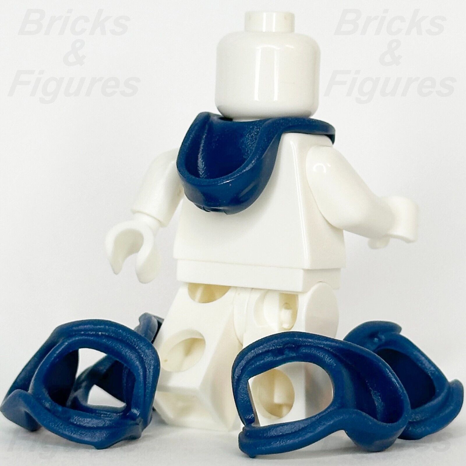 LEGO Dark Blue Hood Folded Down Minifigure Part Body Wear Neck 15428 76416 x 5 - Bricks & Figures