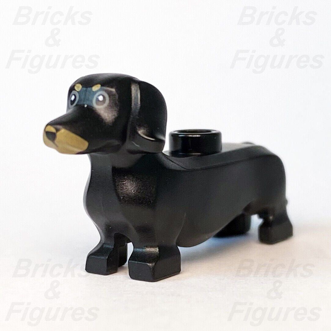 LEGO City Black Dachshund Sausage Dog Animal Build-A-Minifigure BAM 2020 Town