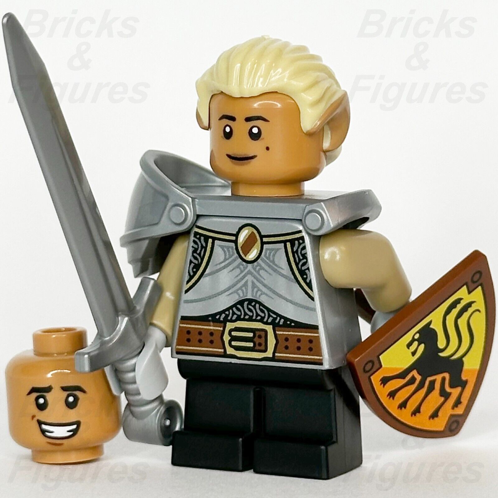 LEGO Dungeons & Dragons Gnome Fighter Minifigure Ideas Female & Male Head 21348 - Bricks & Figures