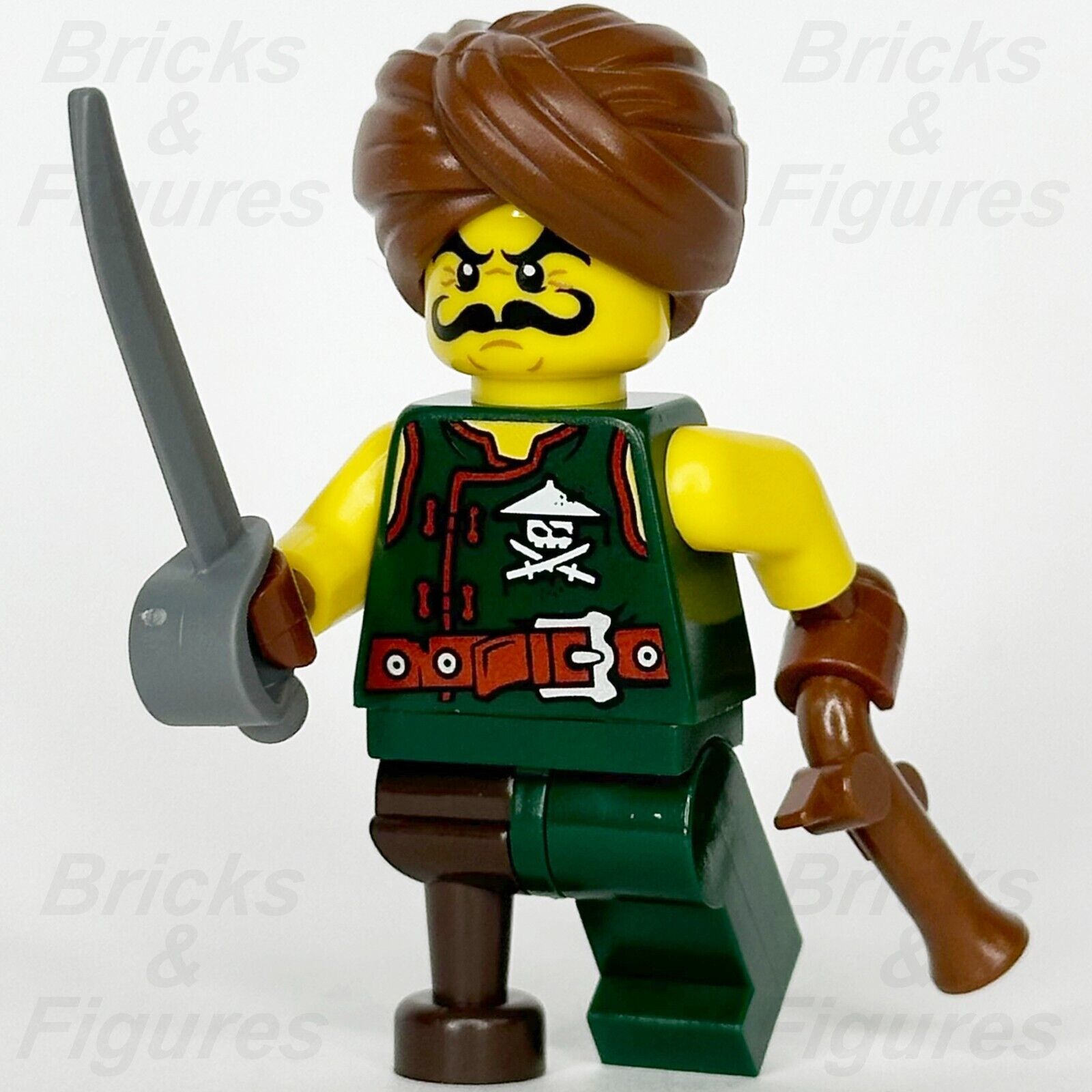 LEGO Ninjago Sky Pirate Minifigure Foot Soldier w/ Turban Peg Leg 853544 njo231 - Bricks & Figures