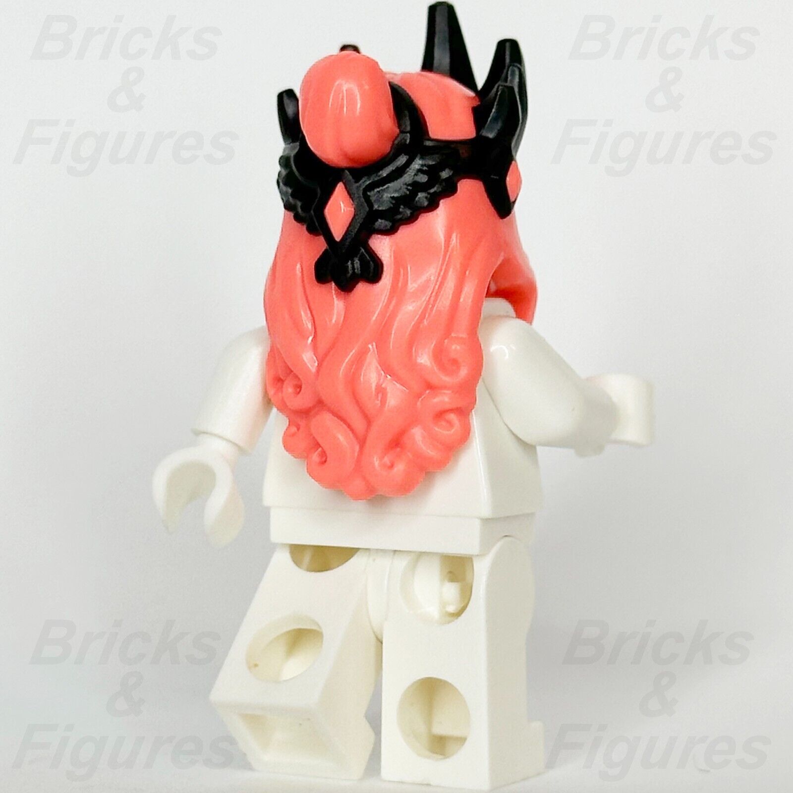 LEGO Dreamzzz Never Witch Black Crown Minifigure Part Pink Long Wavy Hair 71477 - Bricks & Figures