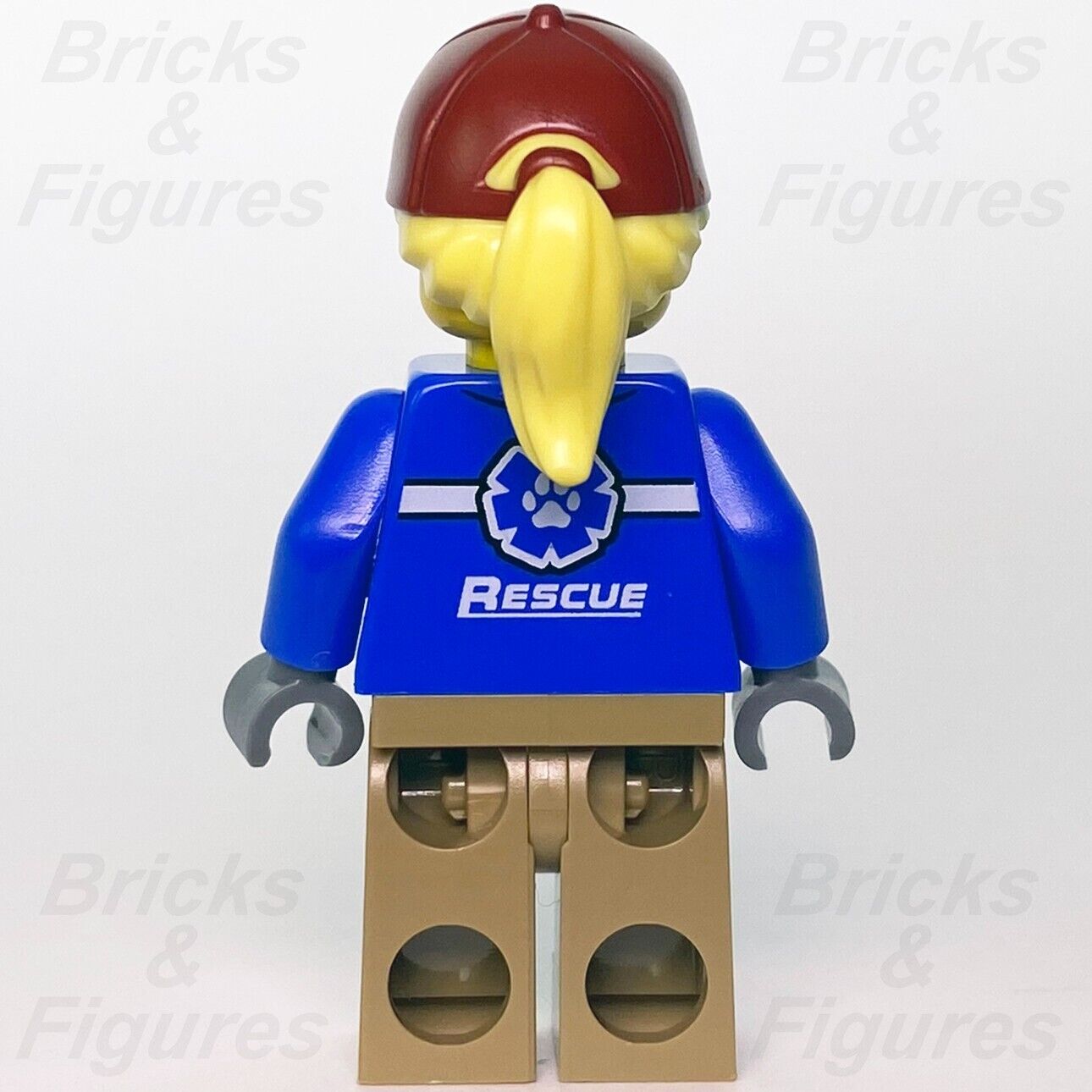 LEGO City Wildlife Rescue Explorer Female Minifigure Dark Red Cap 60302 cty1305