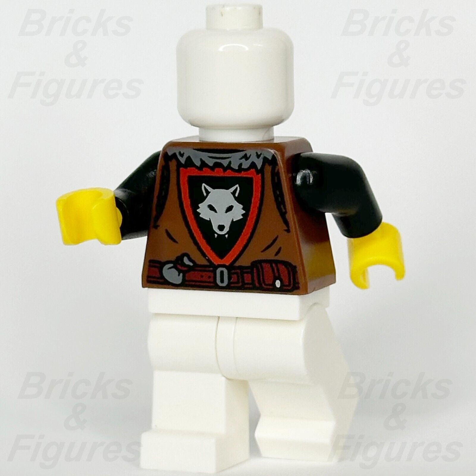 LEGO Castle Wolfpack Torso Minifigure Body Part Wolf Logo 10332 973pb5568c01 - Bricks & Figures