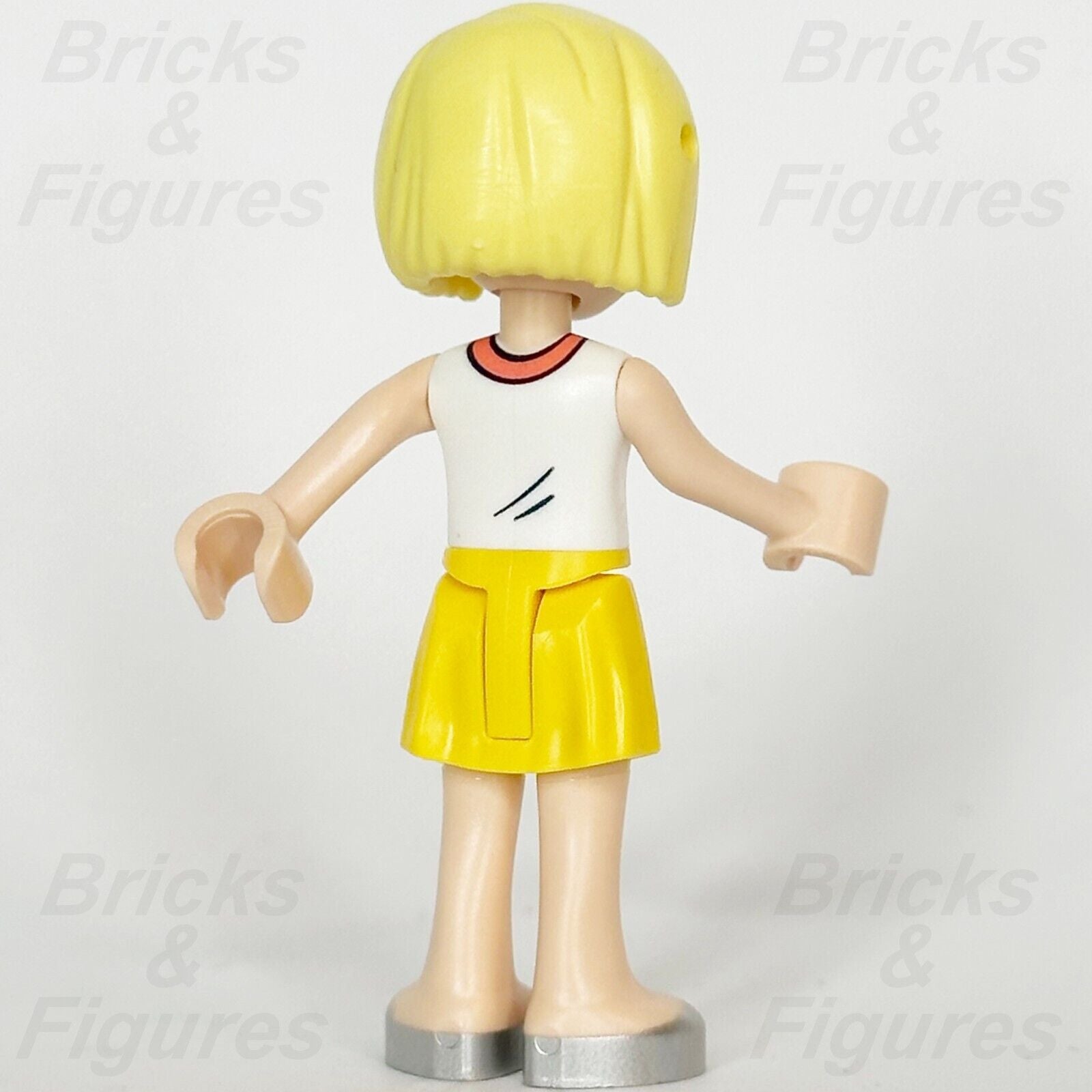 LEGO Friends Roxy Minifigure Yellow Skirt Silver Shoes Minifig 41715 frnd550 - Bricks & Figures