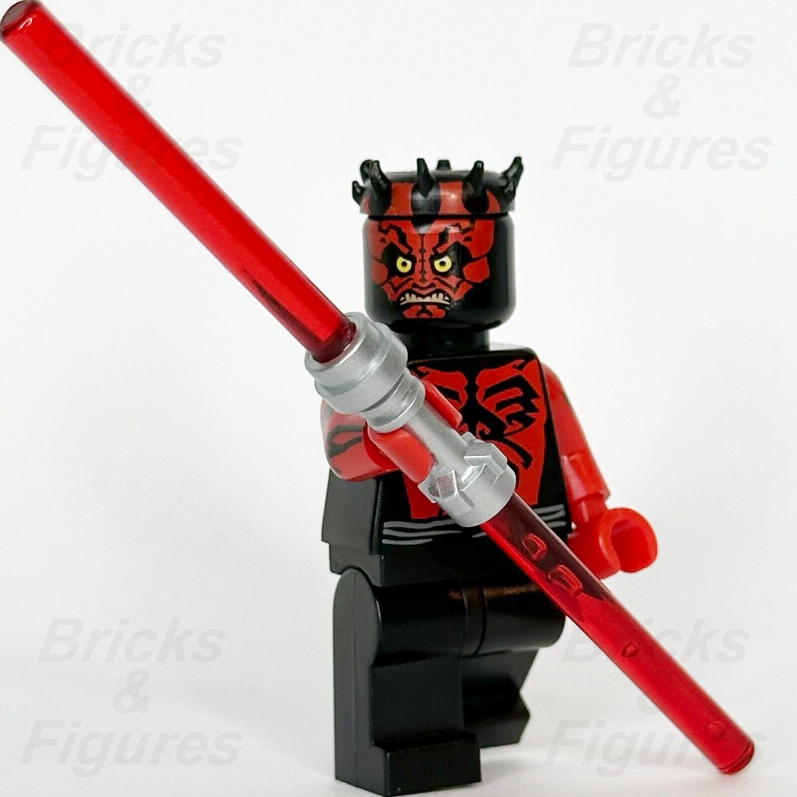 LEGO Star Wars Darth Maul Minifigure Printed Red Arms Sith Lord 5000062 sw0384 - Bricks & Figures