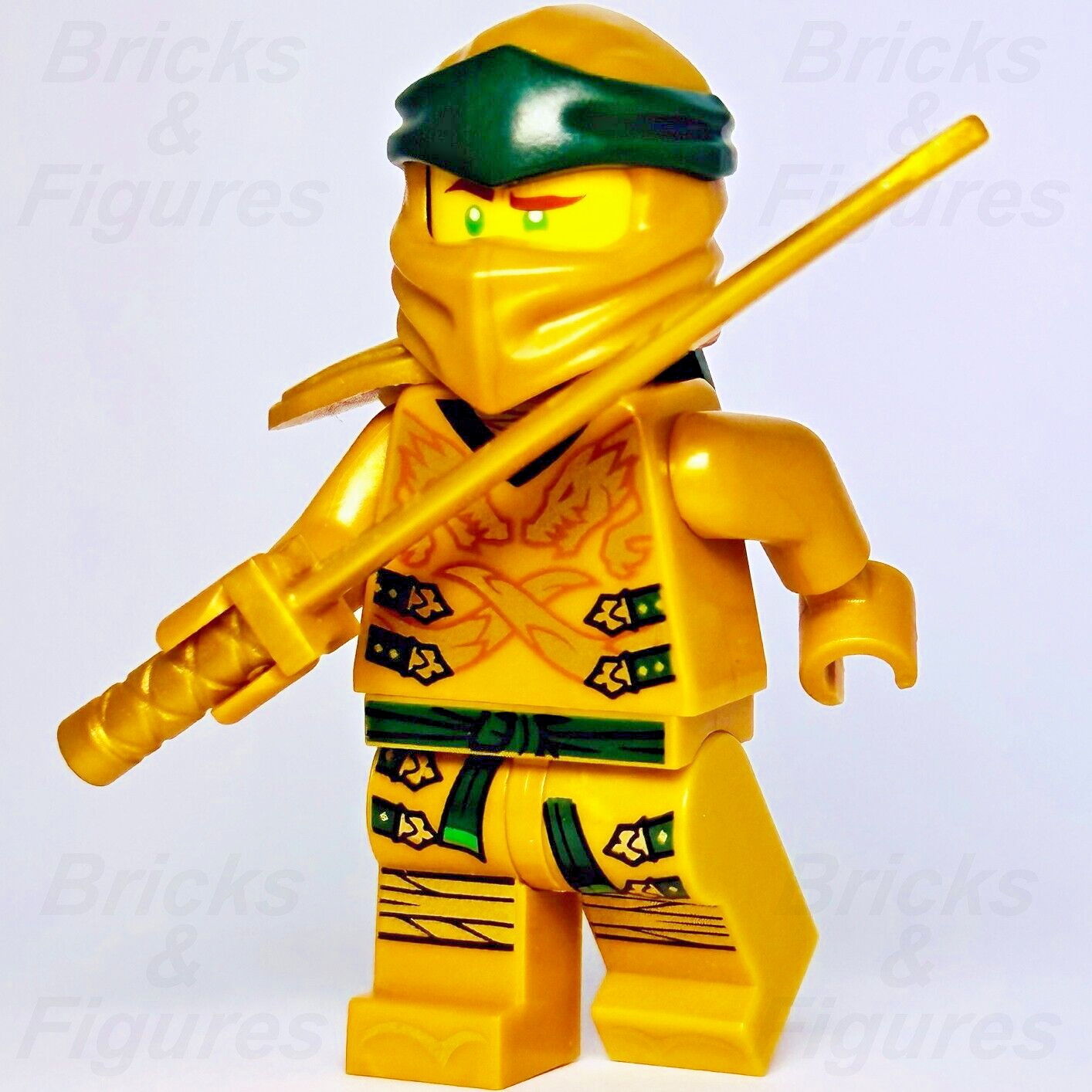 LEGO Ninjago Lloyd Golden Ninja Minifigure Legacy Scabbard Garmadon 71702 njo654 - Bricks & Figures