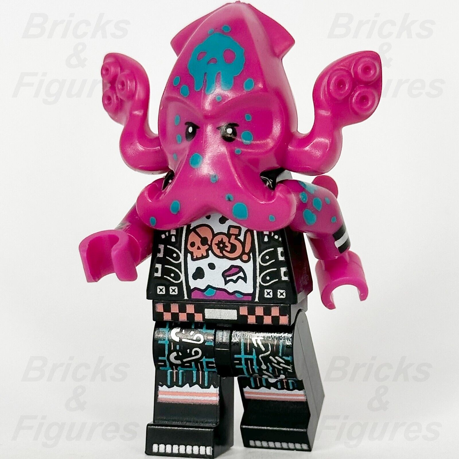 LEGO Vidiyo Squid Drummer Minifigure Stages Punk Pirate 43114 vid028 Minifig - Bricks & Figures