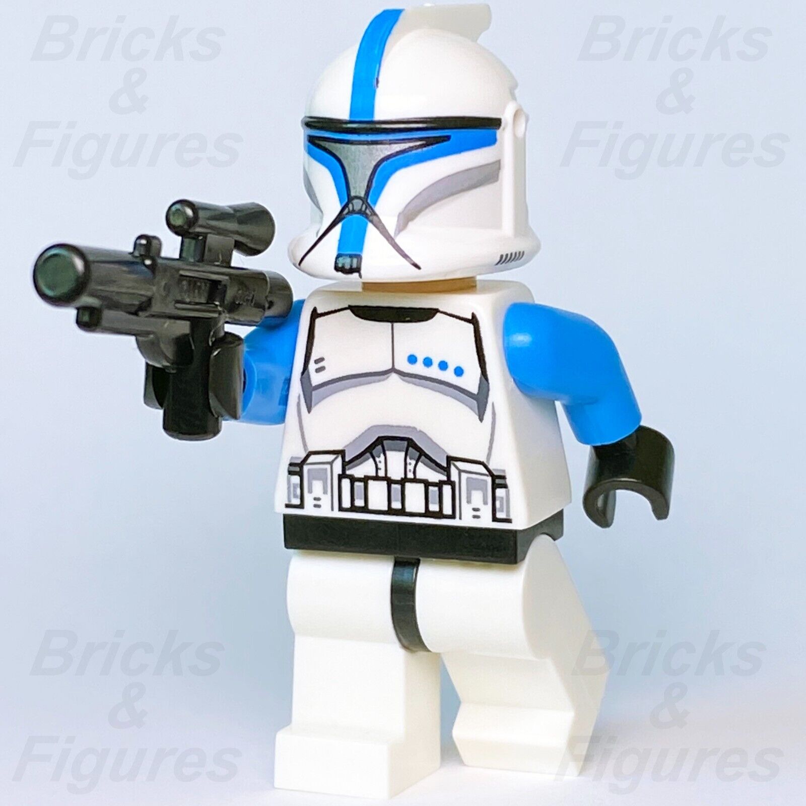 LEGO Star Wars Clone Trooper Lieutenant Minifigure Phase 1 Blue 5001709 sw0502 - Bricks & Figures