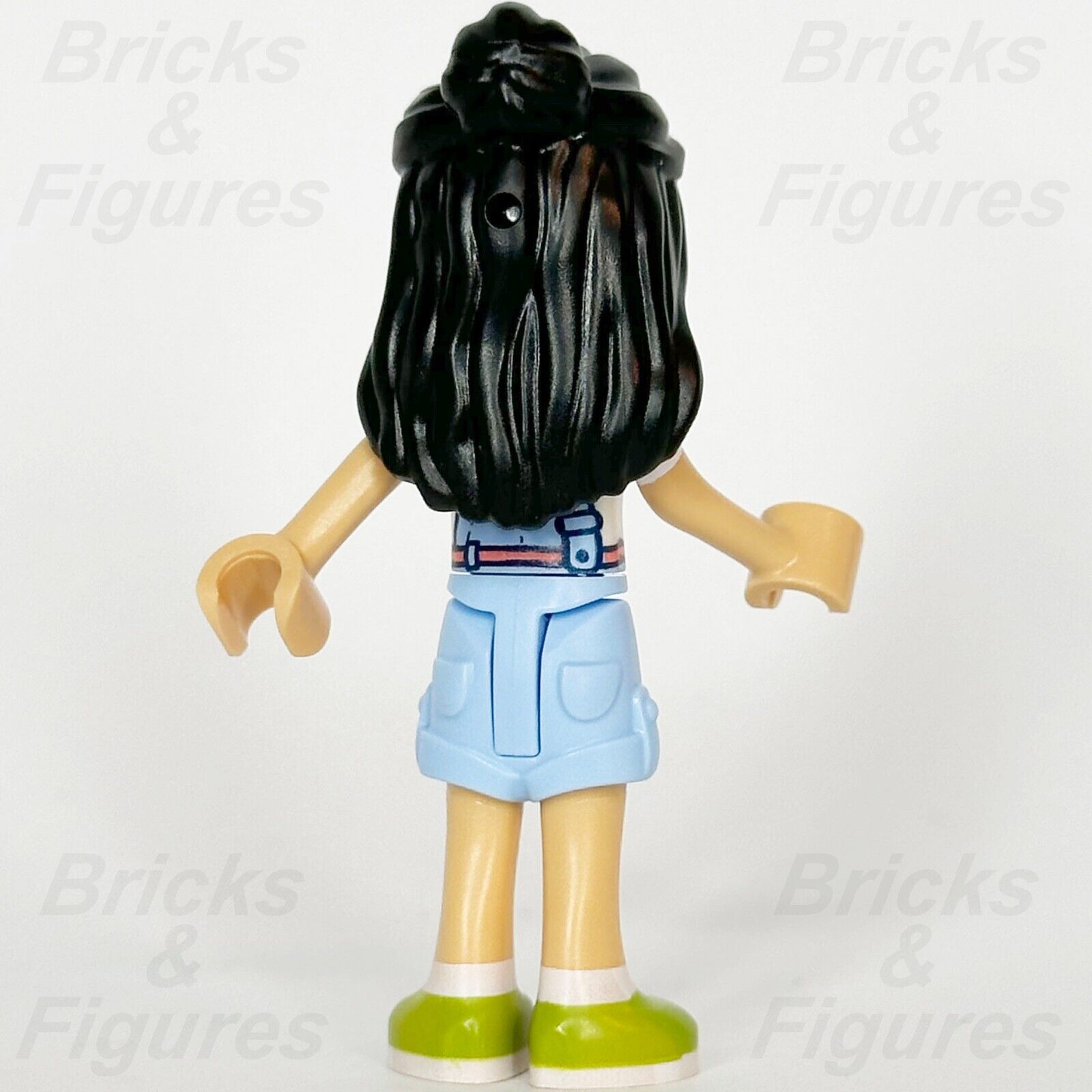 LEGO Friends Liann Minifigure Blue Overalls Paint Marks Lime Shoes 41739 frnd600 - Bricks & Figures