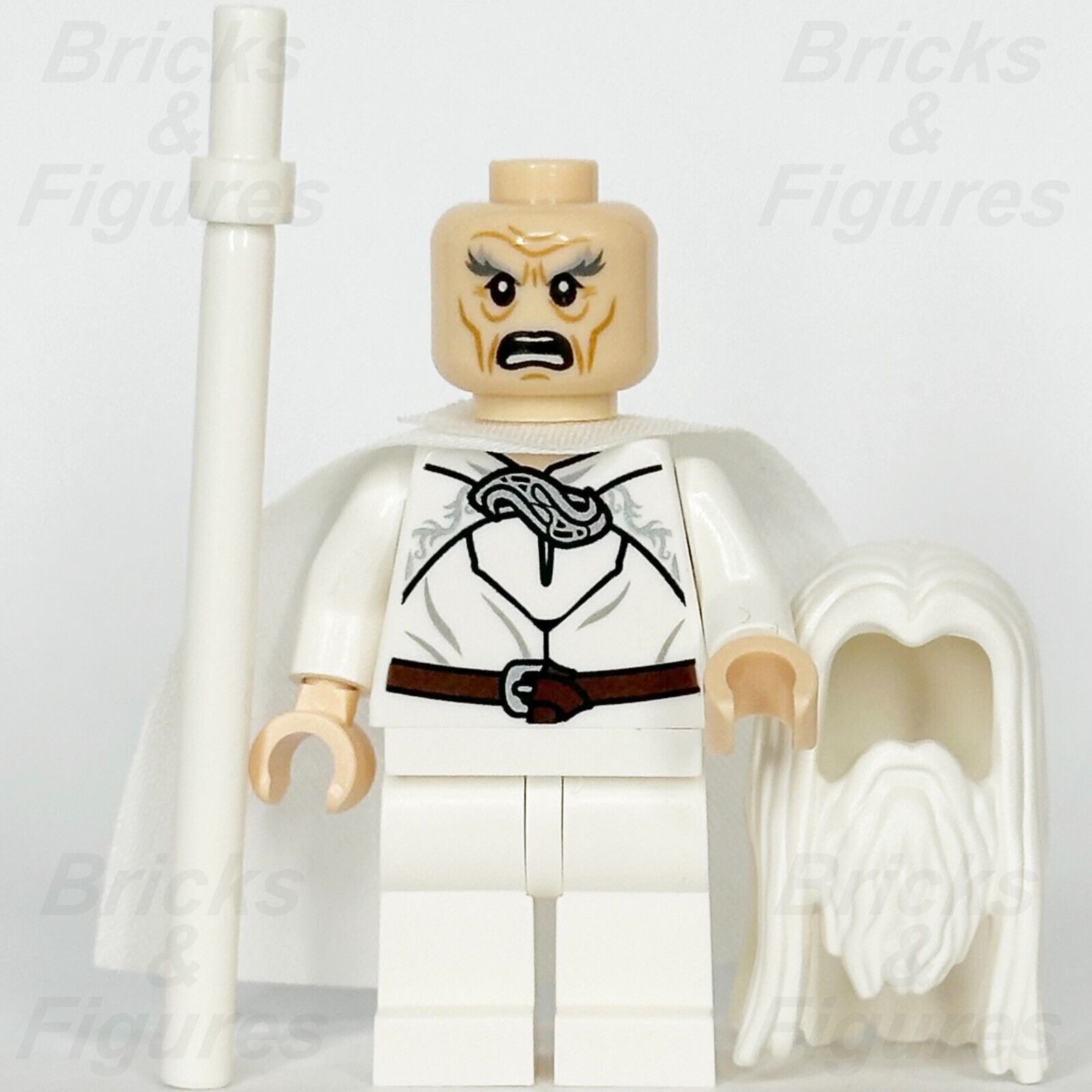 LEGO The Lord of the Rings Gandalf the White Minifigure Wizard 79007 lor063 - Bricks & Figures