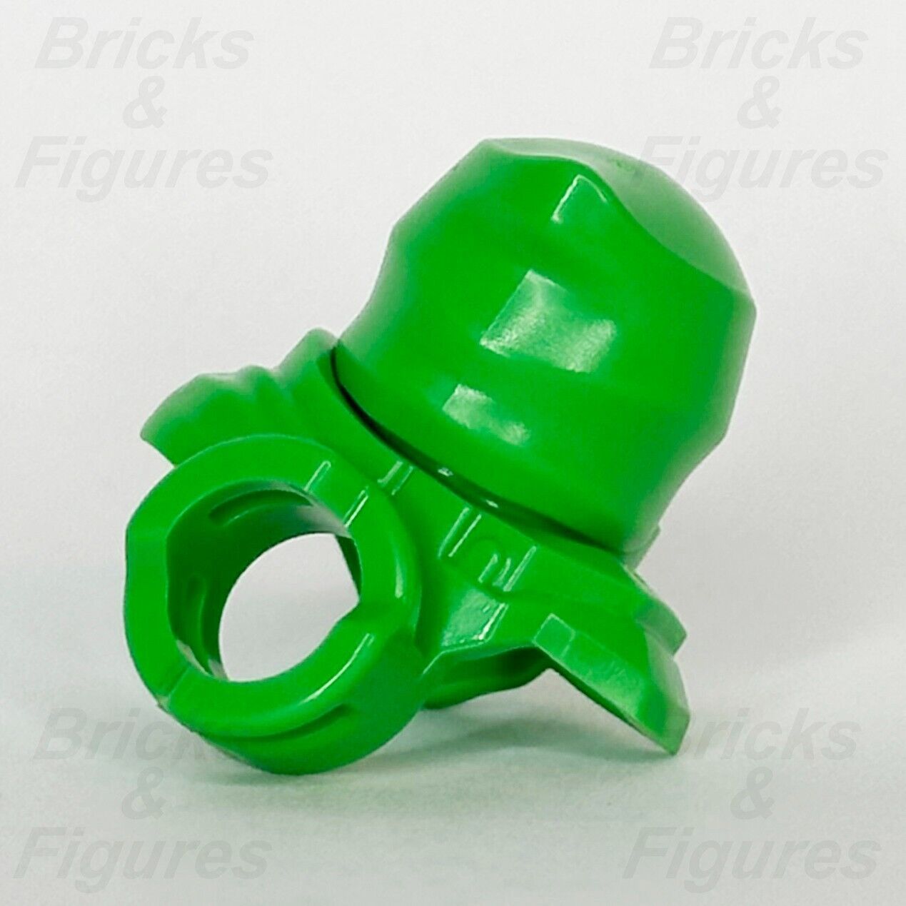 LEGO Ninjago Bright Green Shoulder Armour Scabbard Minifigure Part & Hood Helmet - Bricks & Figures