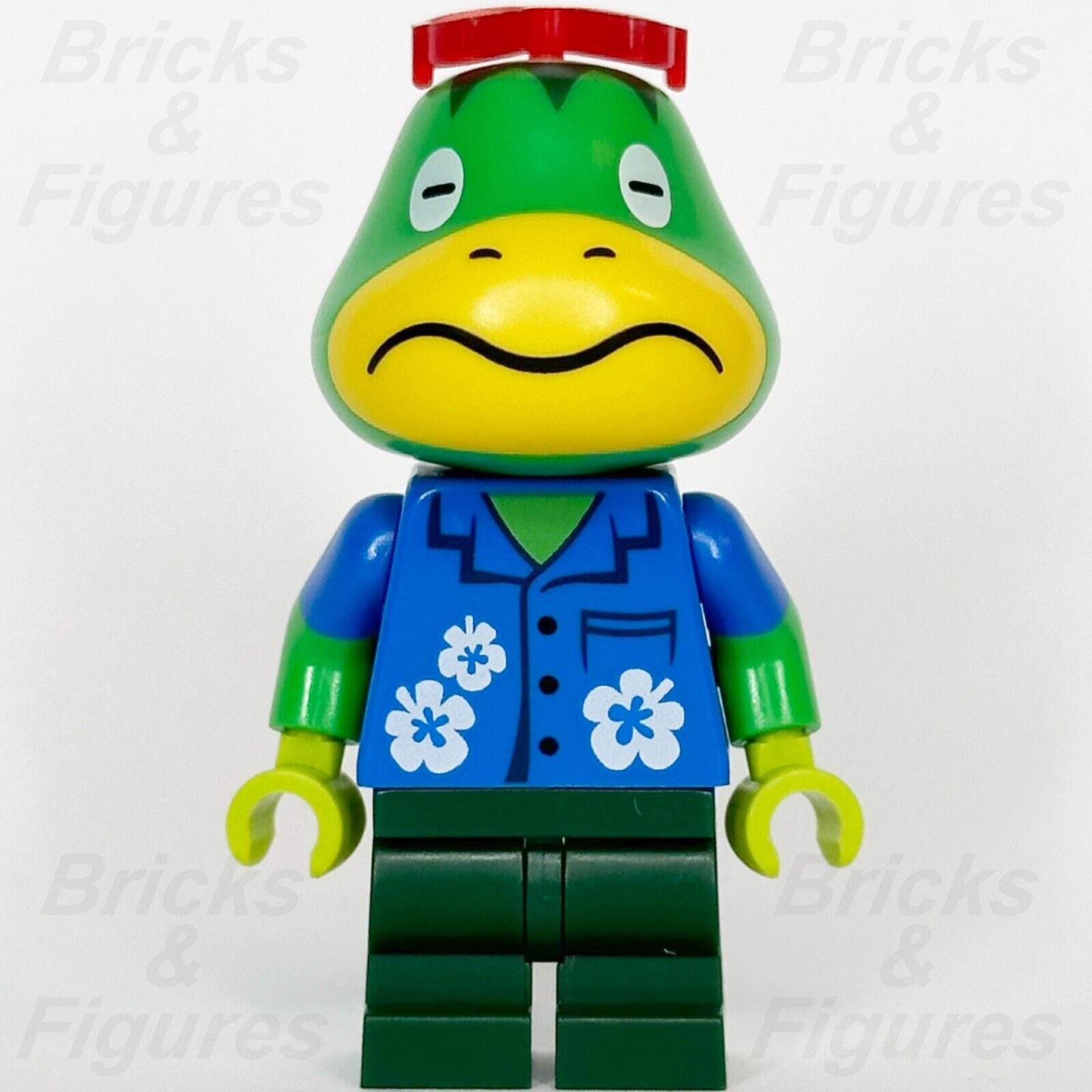LEGO Animal Crossing Kapp'n Minifigure Turtle Minifig 77048 ani005 - Bricks & Figures