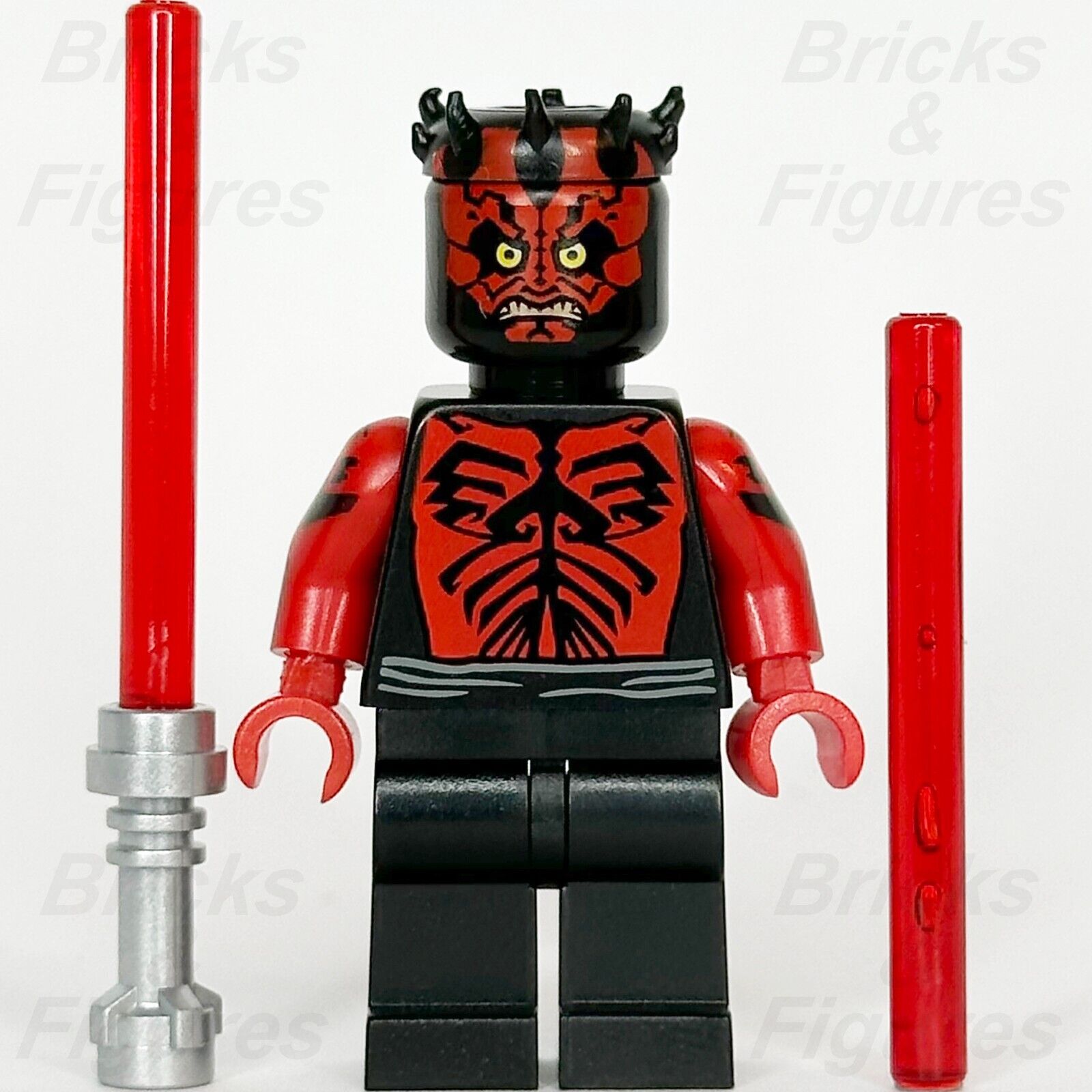 LEGO Star Wars Darth Maul Minifigure Printed Red Arms Sith Lord 5000062 sw0384 - Bricks & Figures