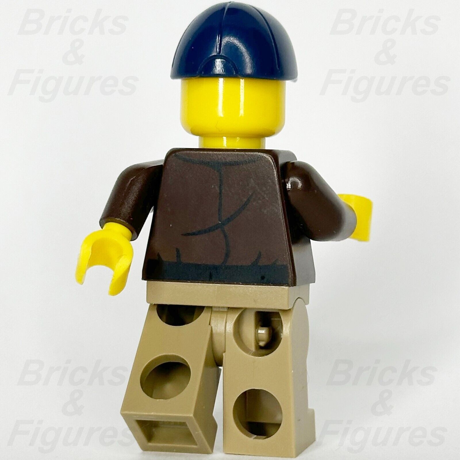 LEGO City Jungle Pilot Minifigure Jacket & Blue Cap Town 60437 cty1778 Minifig - Bricks & Figures