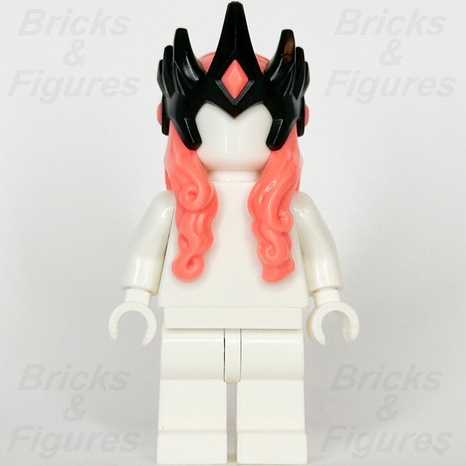 LEGO Dreamzzz Never Witch Black Crown Minifigure Part Pink Long Wavy Hair 71477 - Bricks & Figures