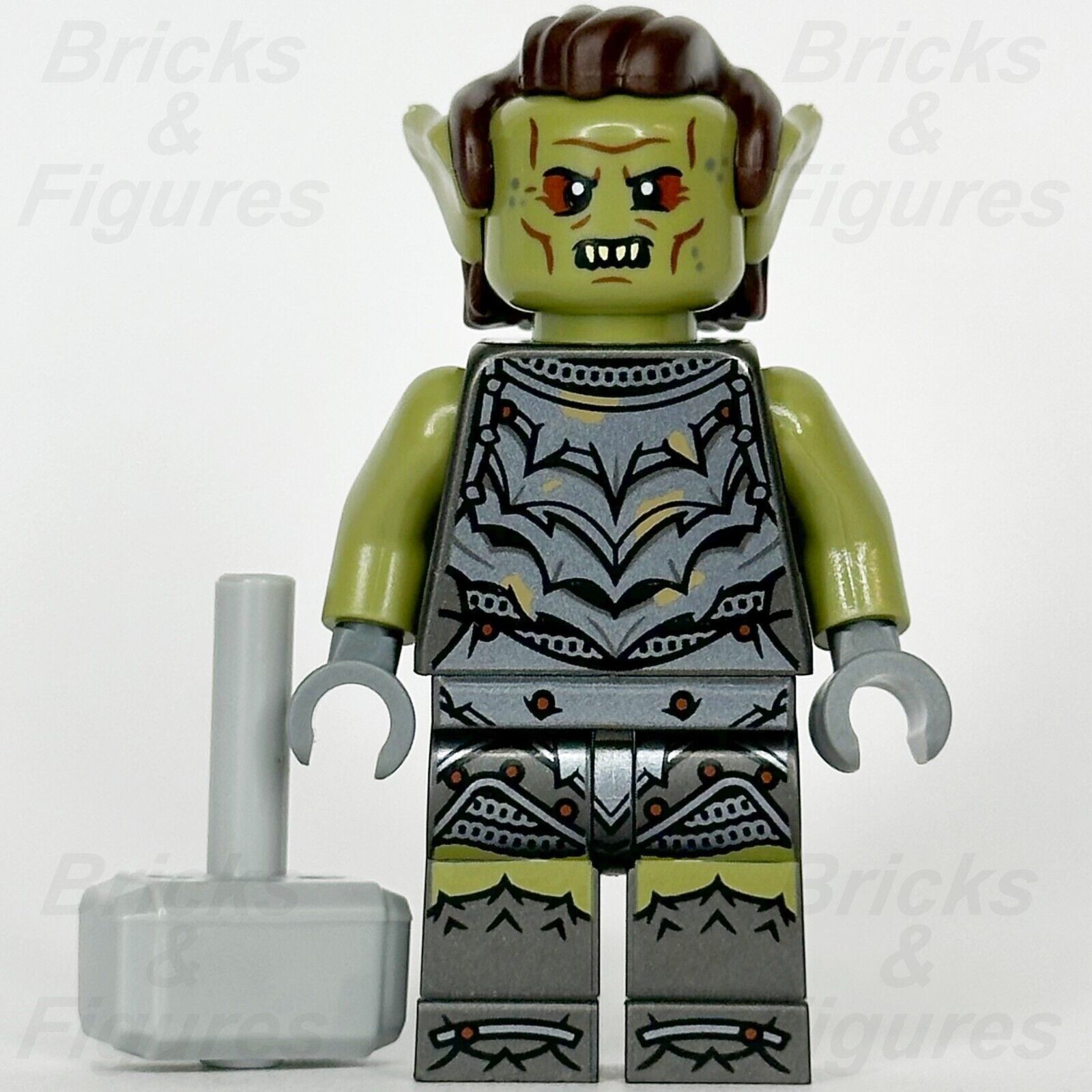 LEGO The Lord of the Rings Orc Minifigure Smith The Hobbit Hammer 10333 lor135 - Bricks & Figures