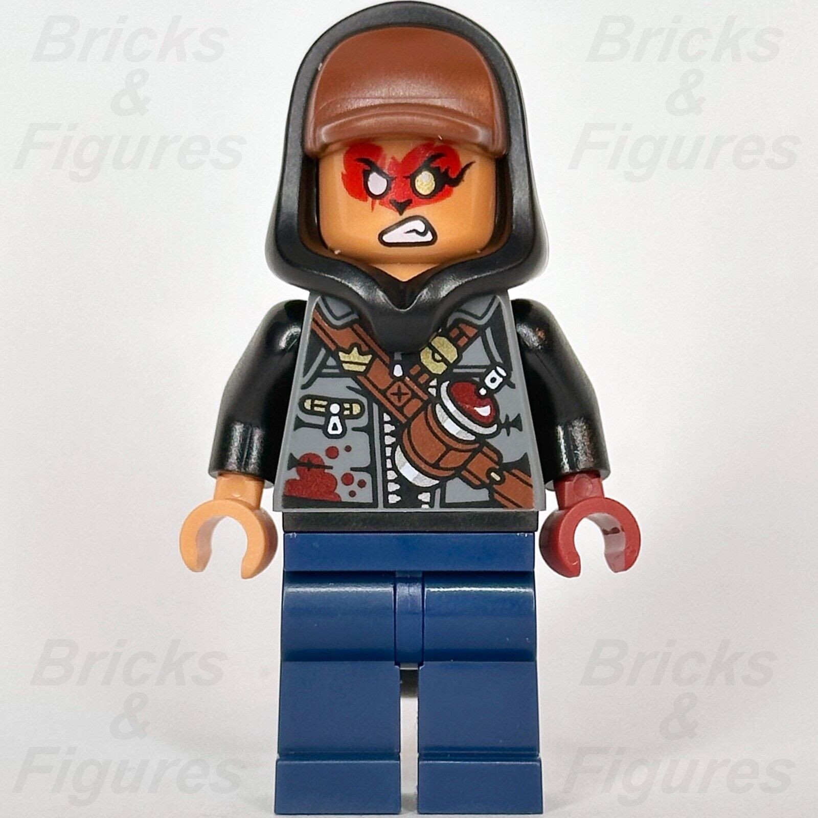 LEGO Monkie Kid Evil Macaque Minifigure Cap Hoodie Black Minifig 80054 mk148