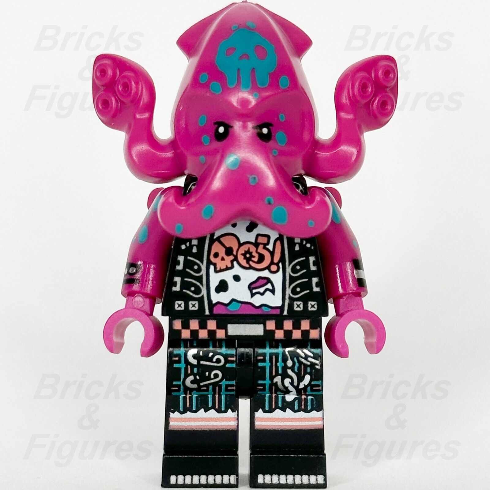 LEGO Vidiyo Squid Drummer Minifigure Stages Punk Pirate 43114 vid028 Minifig - Bricks & Figures