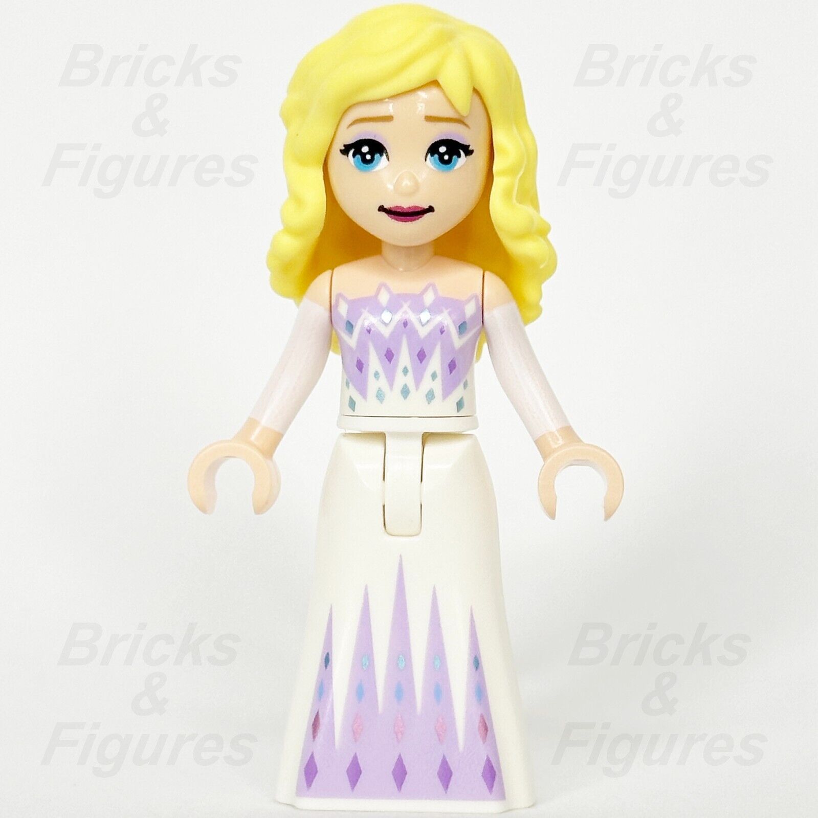 LEGO Frozen Elsa Minifigure White and Lavender Dress Disney Princess 43209 dp158