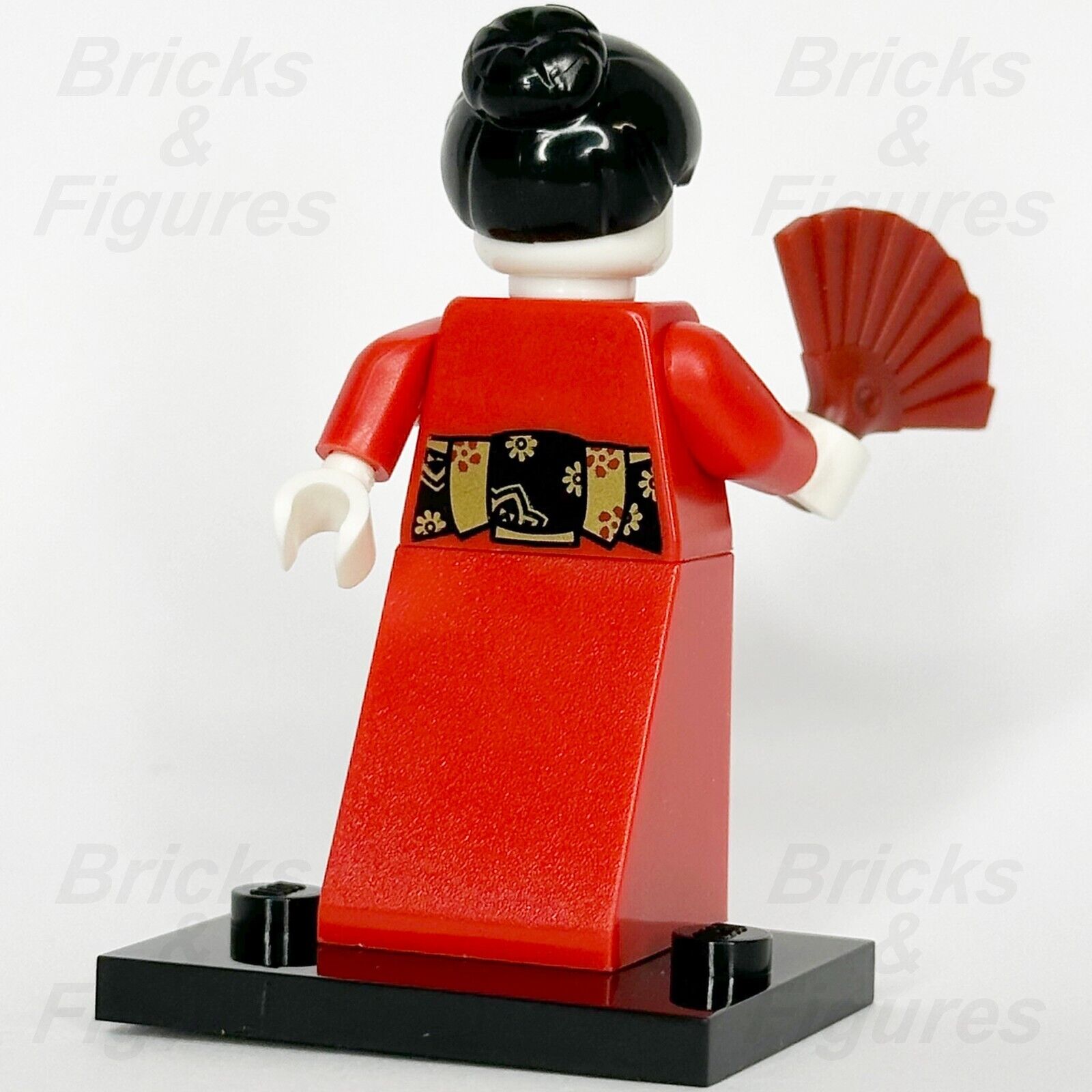 LEGO Kimono Girl Minifigure Collectible Series 4 Geisha w/ Fan 8804 col04-2 - Bricks & Figures