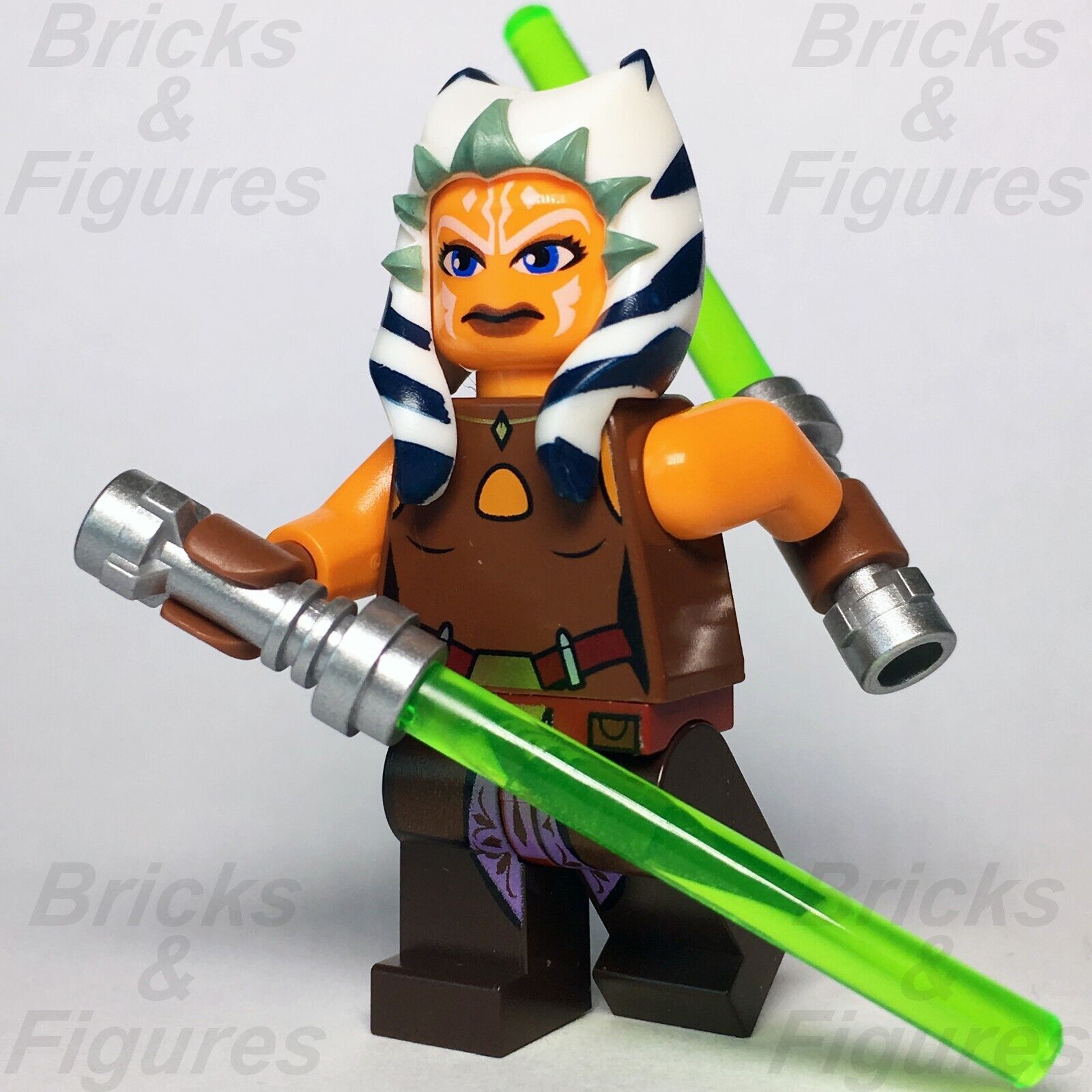 LEGO Star Wars Ahsoka Tano Minifigure Jedi The Clone Wars 75046 75013 sw0452 - Bricks & Figures