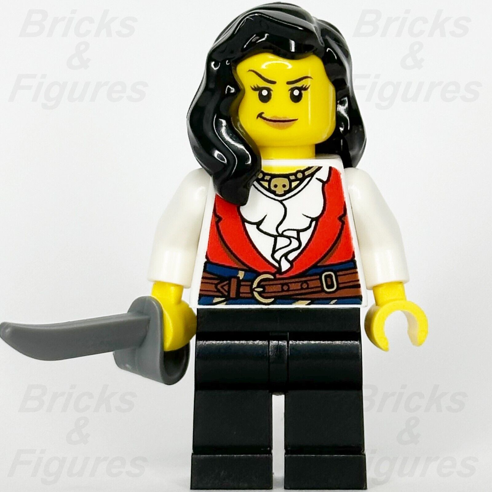 LEGO Pirate Minifigure Pirates Imperial Soldiers Lady Anchor Female 10320 pi189 - Bricks & Figures