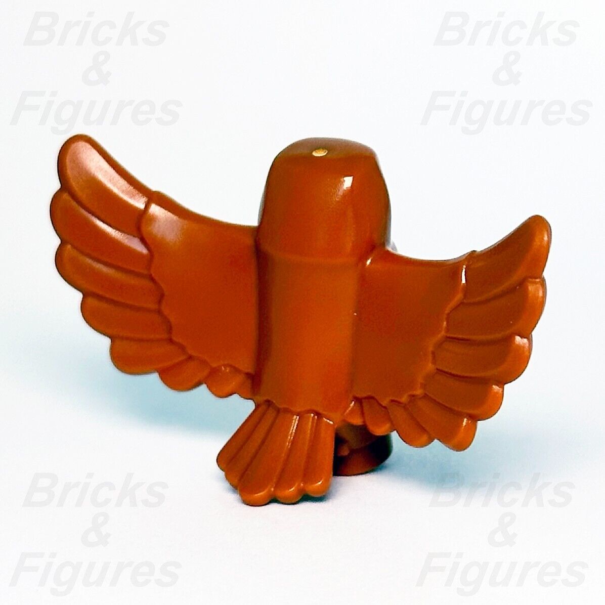 LEGO Dark Orange Owl Spread Wings Town City Minifigure Animal Part 60353 Bird - Bricks & Figures