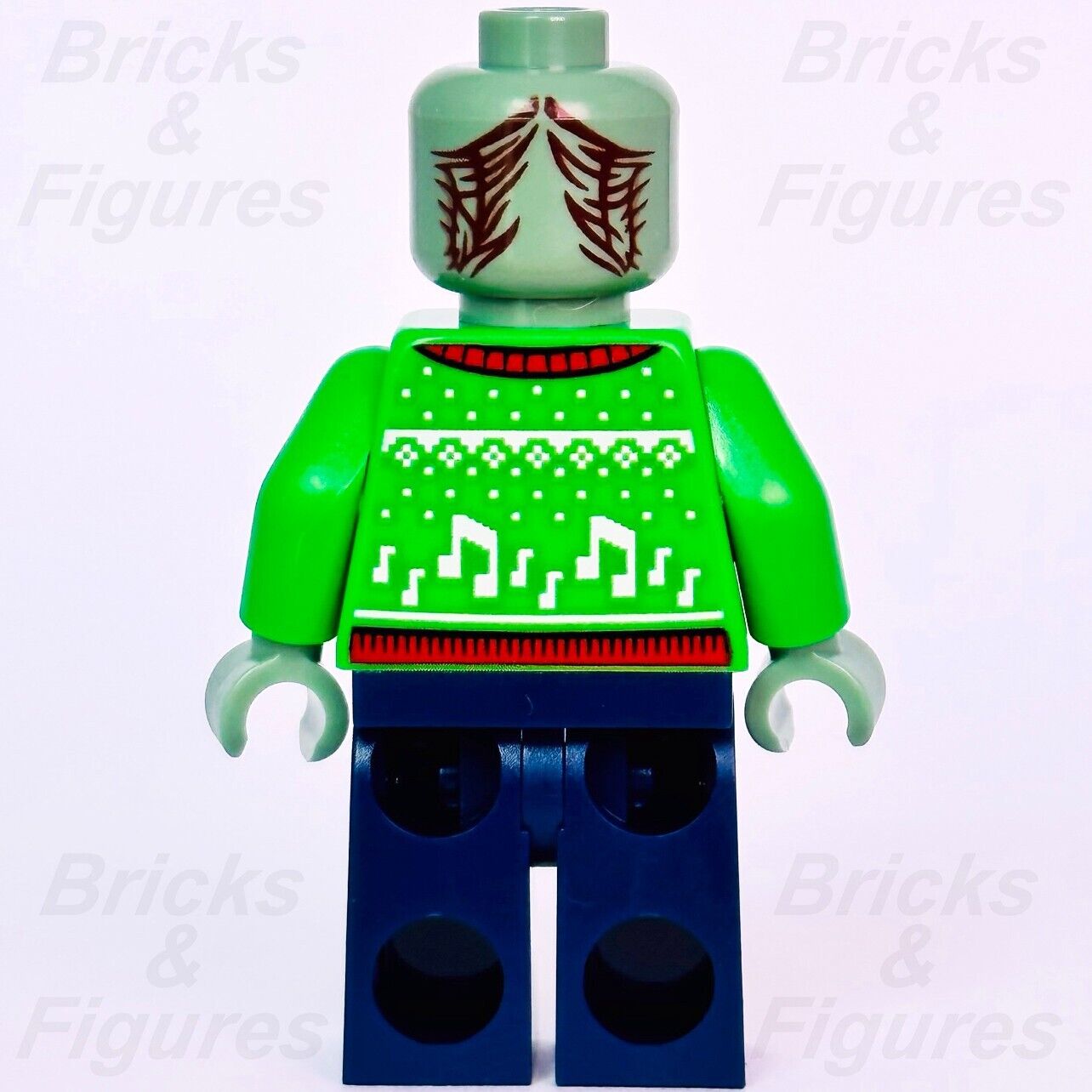 LEGO Drax Holiday Sweater Marvel Super Heroes Guardians Minifigure 76231 sh837 - Bricks & Figures