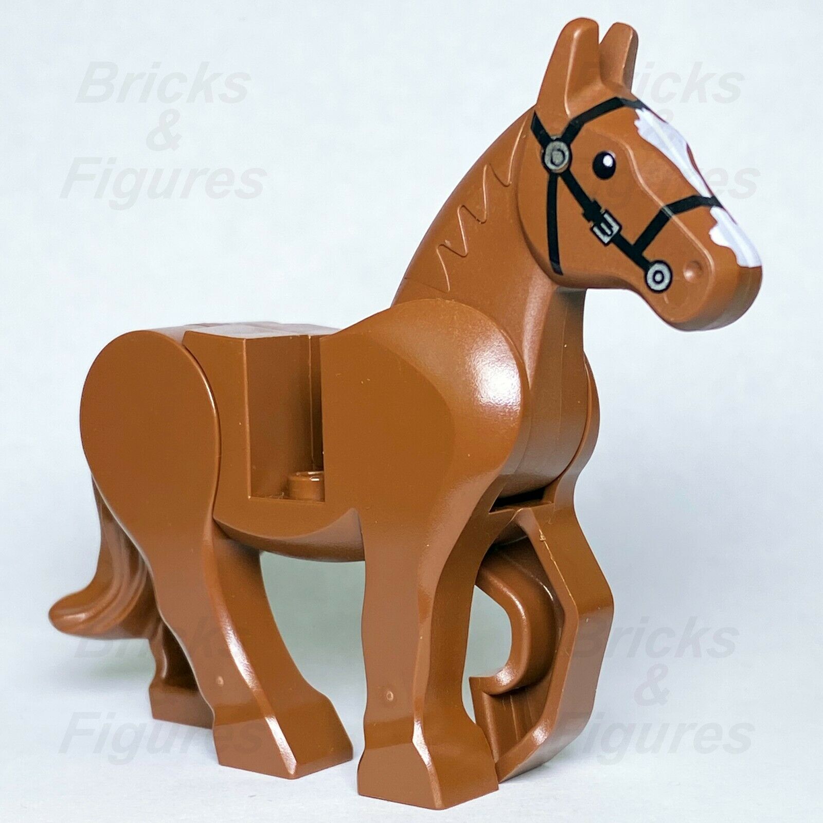 LEGO Horse with Bridle Lord of the Rings Animal Minifigure Part 9471 9474 9469 - Bricks & Figures