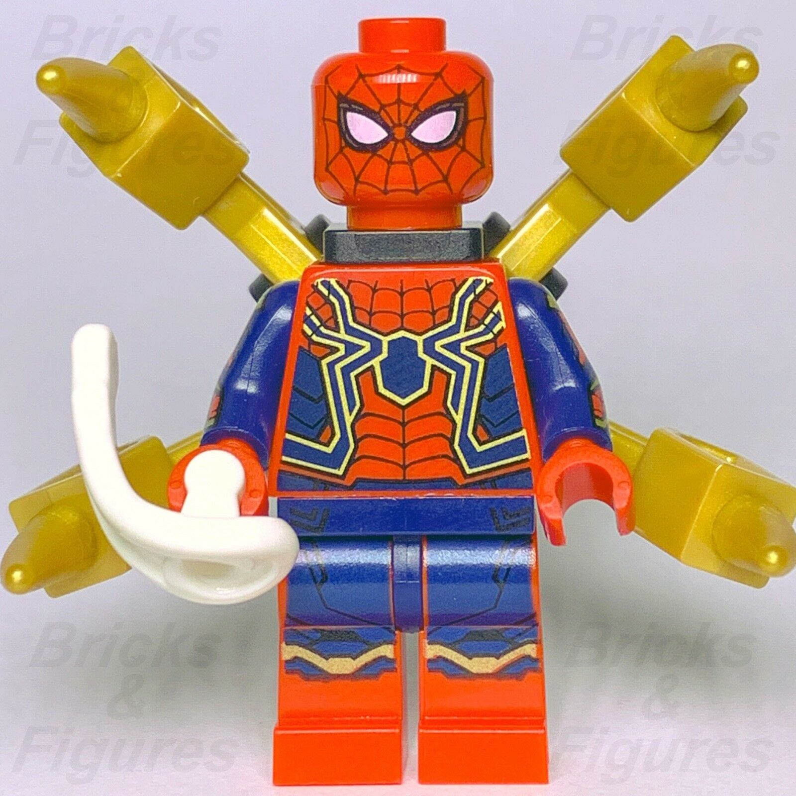 Marvel Super Heroes LEGO Iron Spider-Man Infinity War Minifig Avengers 76108 - Bricks & Figures