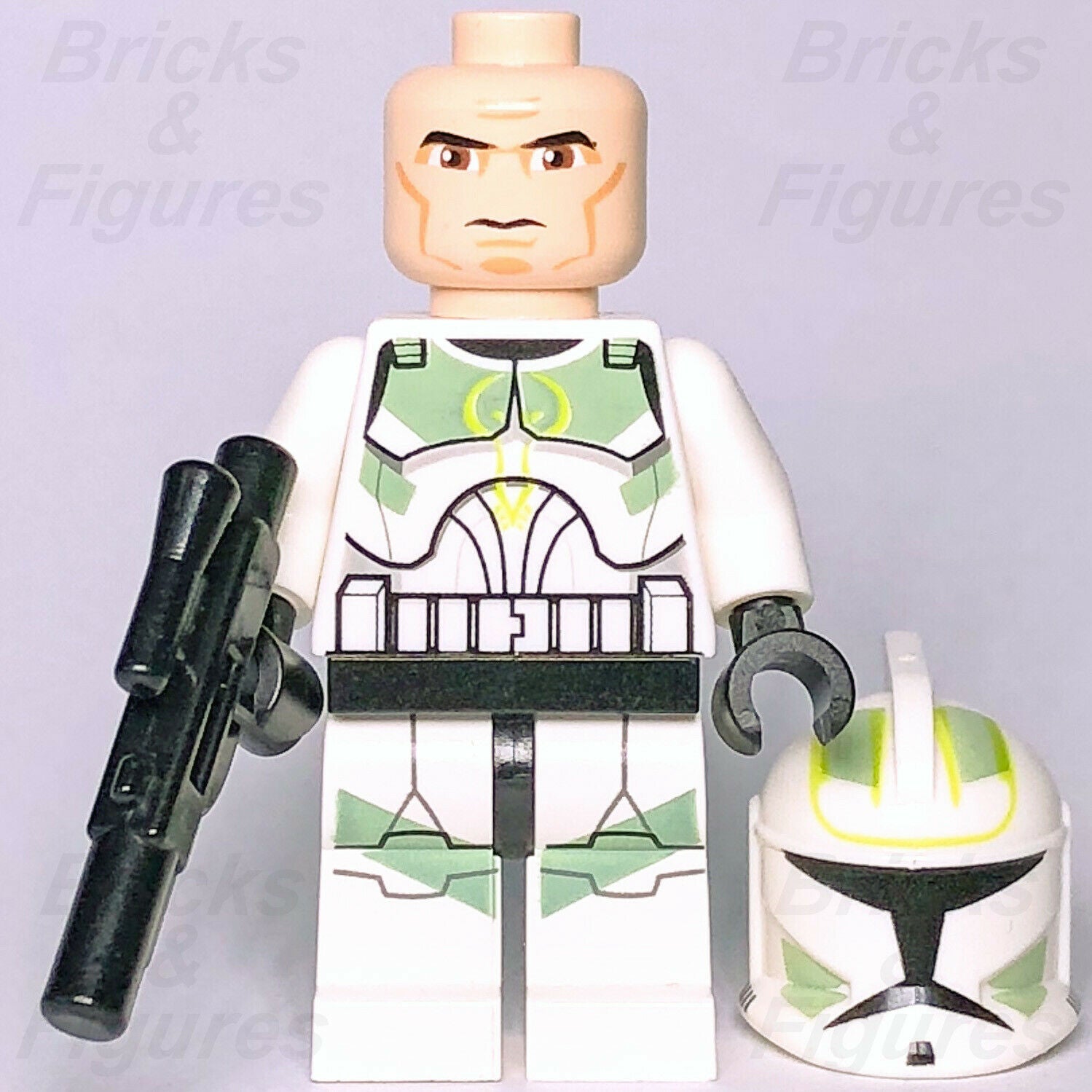 New Star Wars LEGO Clone Trooper with Sand Green Markings Minifigure 7913 - Bricks & Figures